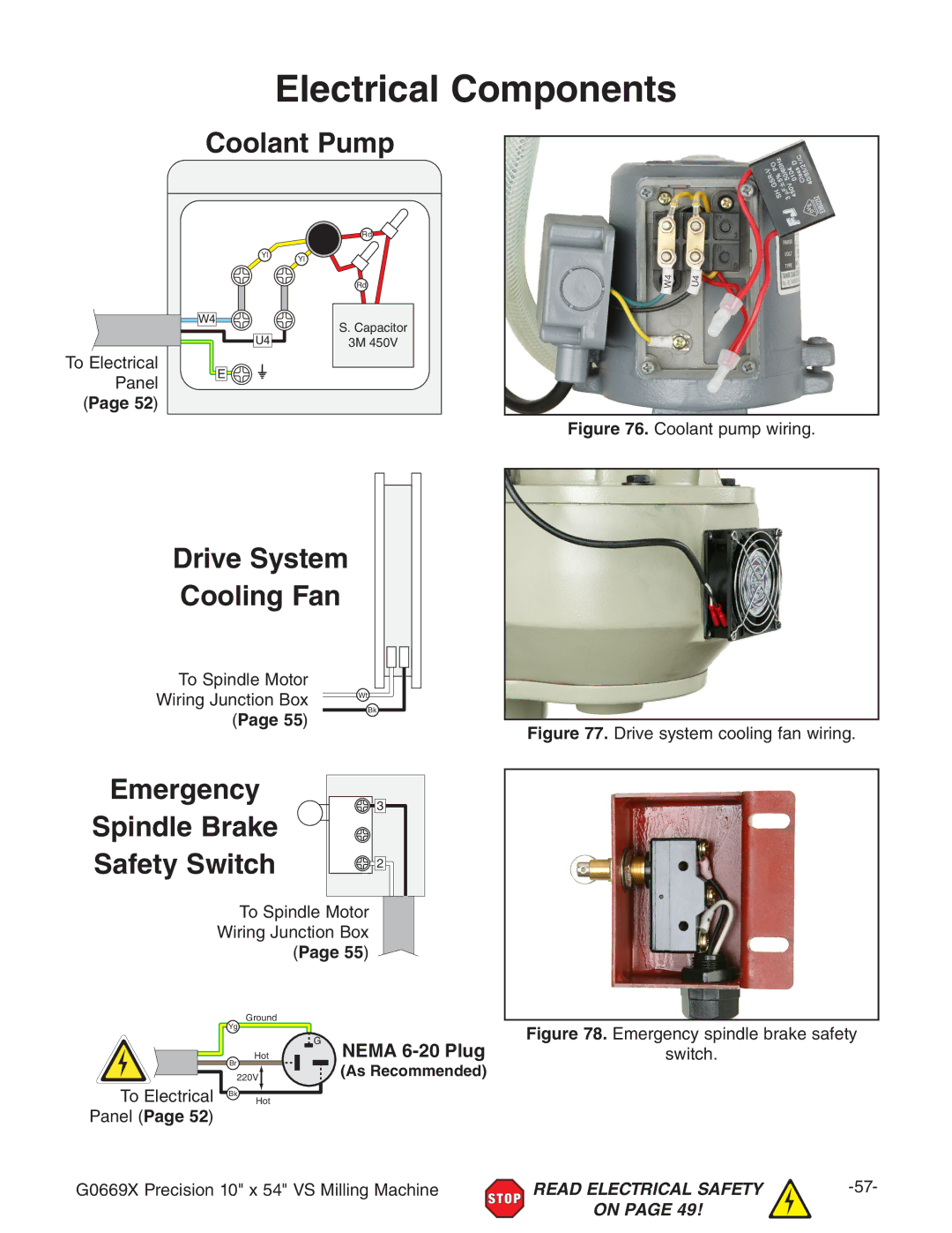 Grizzly g0669X owner manual Coolant Pump 