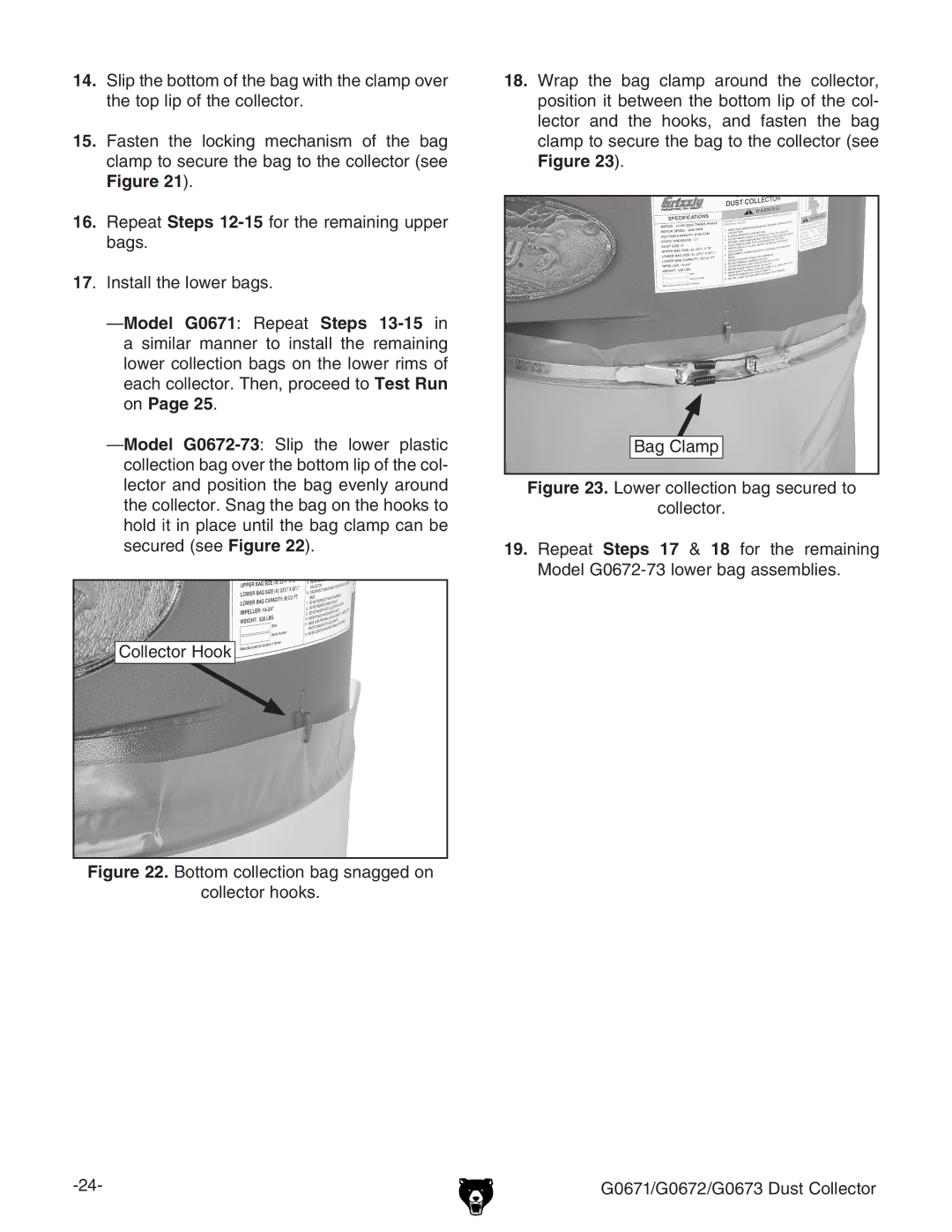 Grizzly G0672, G0671, G0673 owner manual 