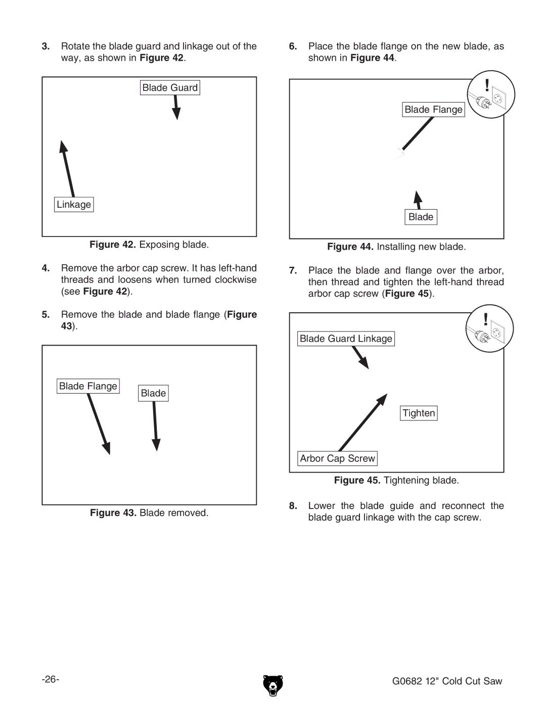 Grizzly G0682 owner manual 43# 