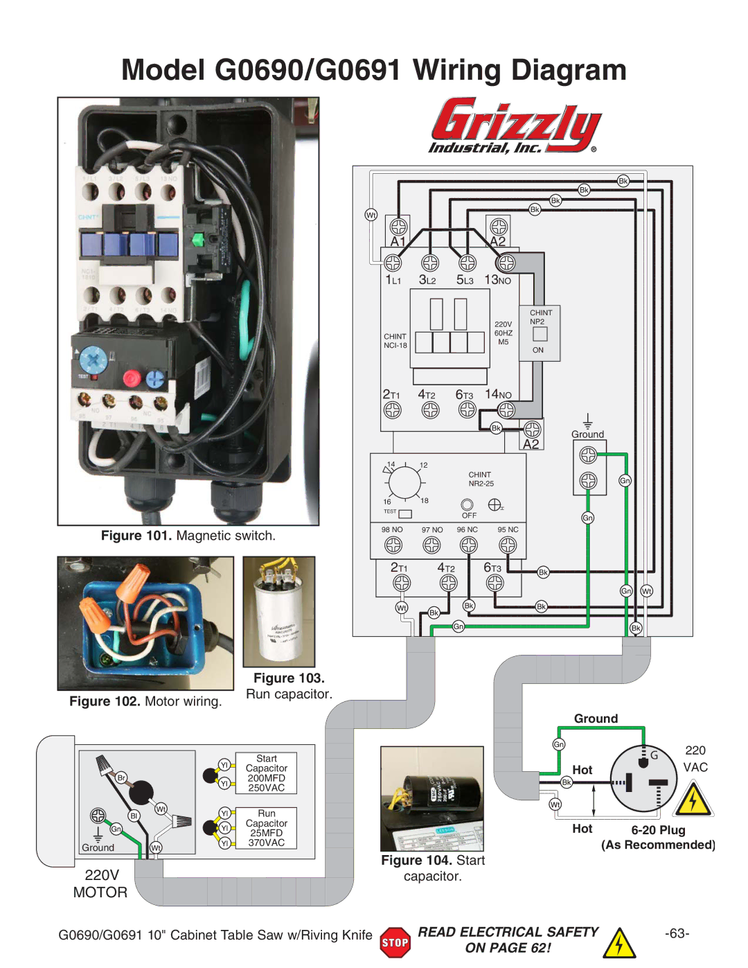 Grizzly owner manual Model G0690/G0691 Wiring Diagram, BV\cZiXhliX# 