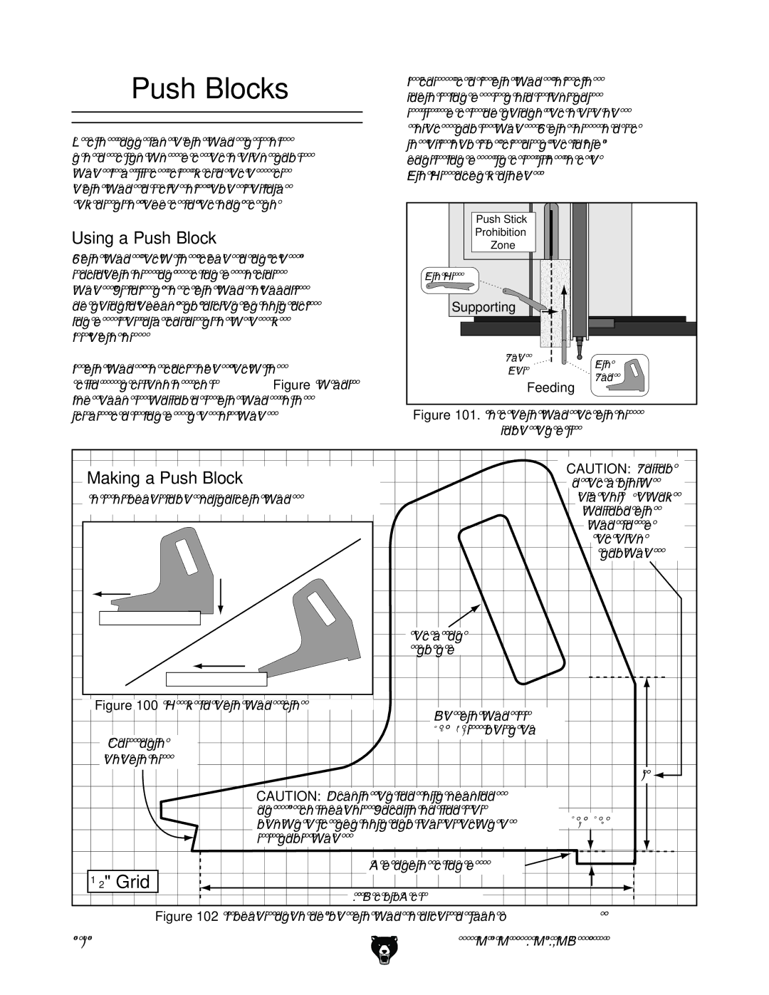 Grizzly G0696X, G0697X, G0606X1, G0605X1 owner manual Push Blocks, Using a Push Block, Making a Push Block 