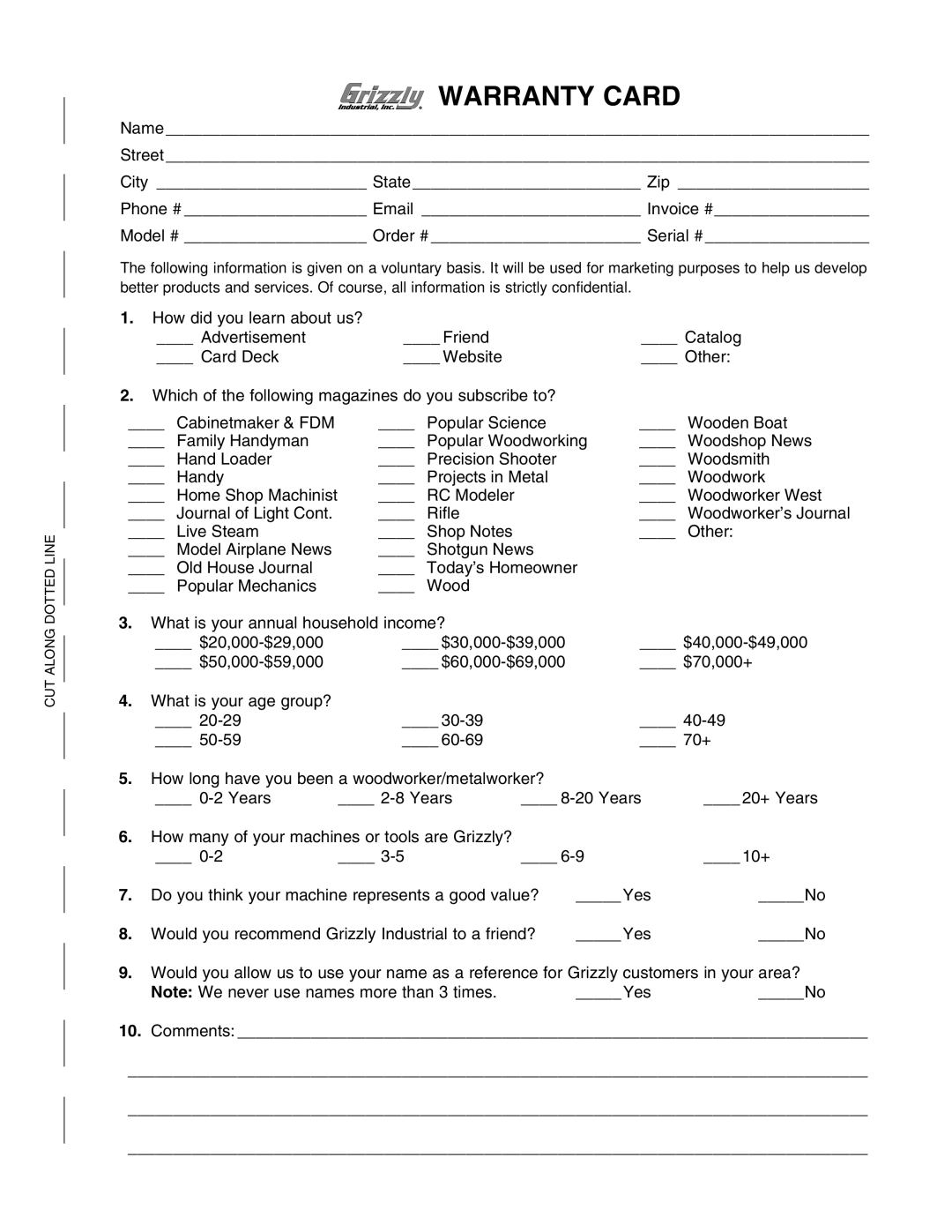 Grizzly G0697X, G0696X, G0606X1, G0605X1 owner manual 10. 8dbbZcih 