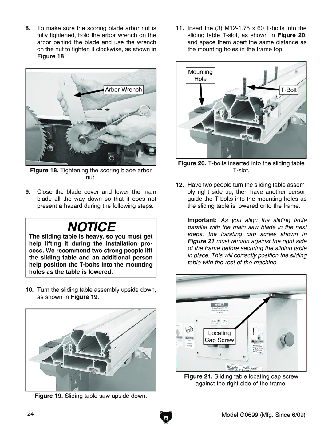 Grizzly G0699 owner manual 6gWdgLgZcX, Bdjcic\ =daZ I7dai, Ihadi#, AdXVic\ 8VeHXgZl 