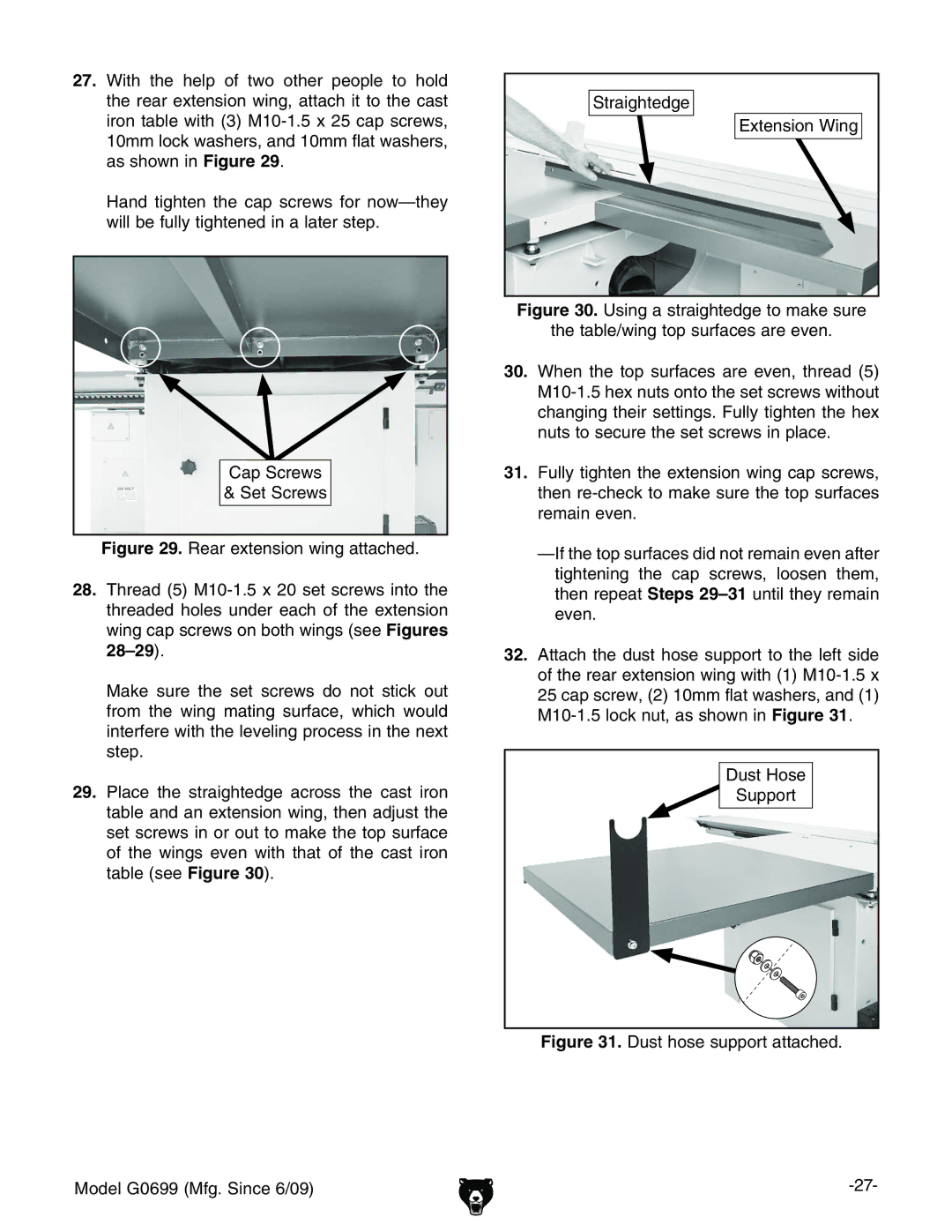 Grizzly G0699 owner manual HigV\iZY\Z MiZchdcLc\ 8VeHXgZlh HZiHXgZlh, 9jhi=dhZ Hjeedgi 