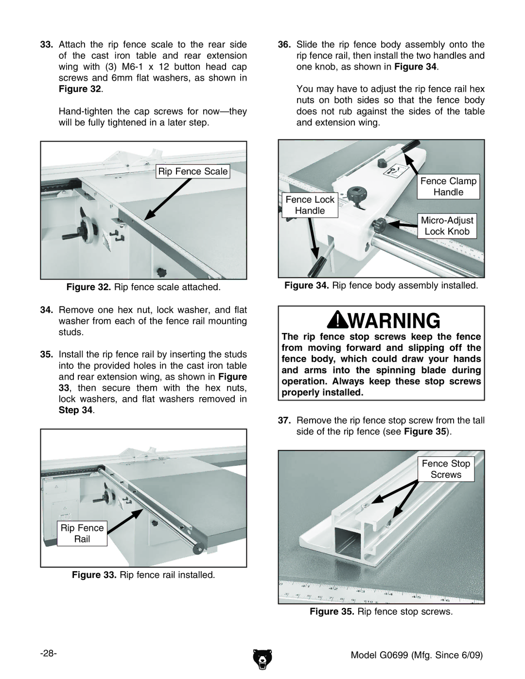 Grizzly G0699 owner manual GeZcXZHXVaZ, GeZcXZ GVa, ZcXZ8aVbe =VcYaZ ZcXZAdX` BXgd6Yjhi AdX`@cdW, ZcXZHide HXgZlh 