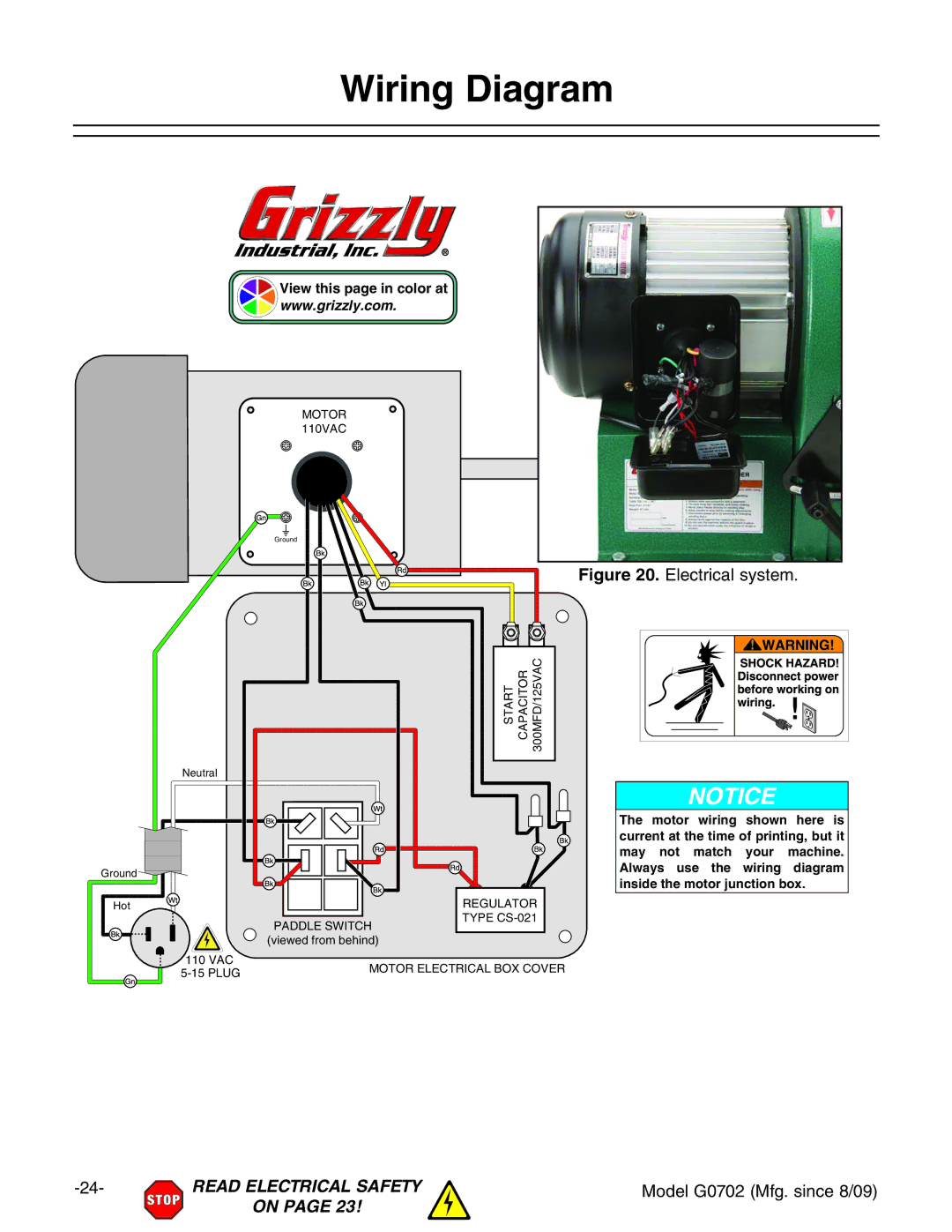 Grizzly G0702 owner manual Wiring Diagram, AZXigXVahnhiZb# 