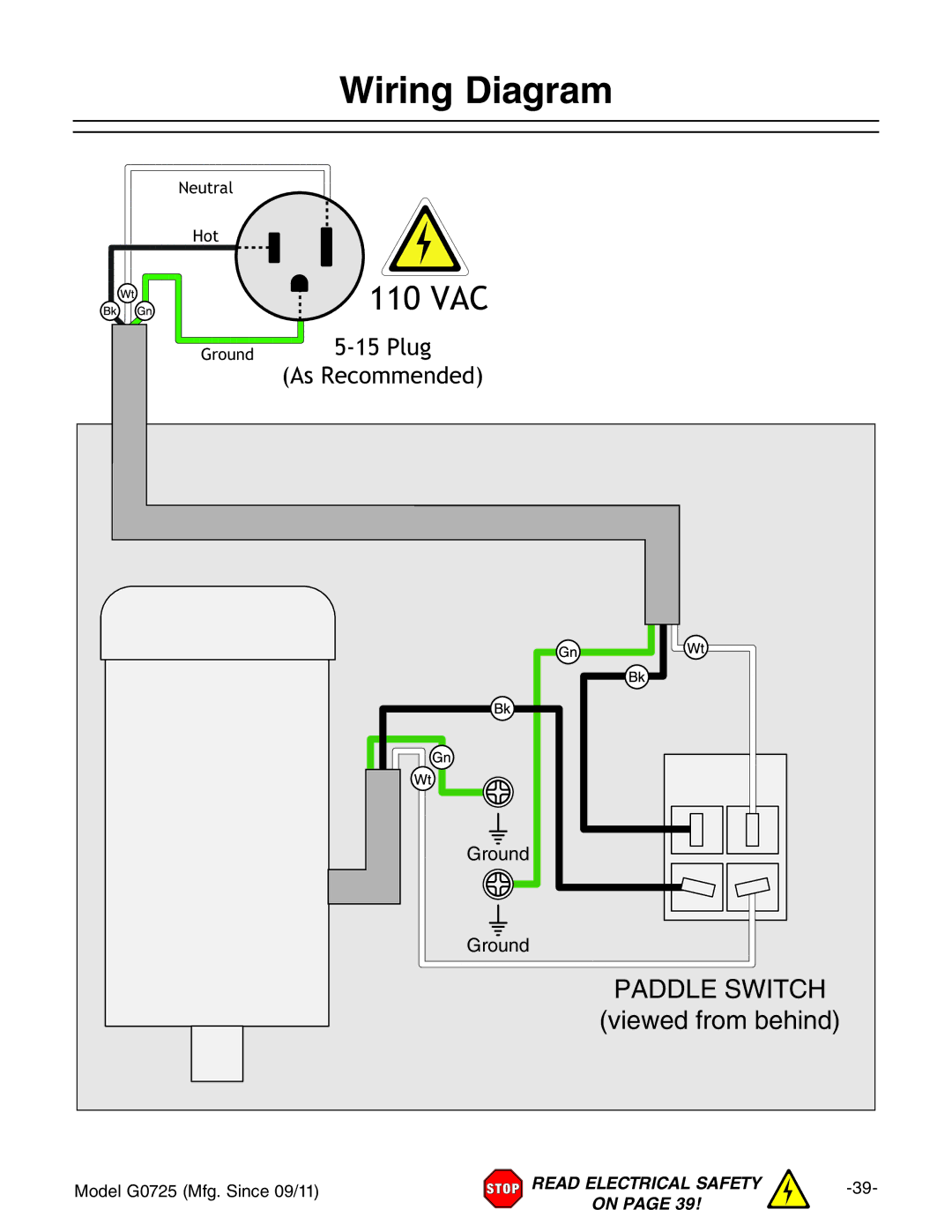 Grizzly G0725 owner manual Wiring Diagram, GdjcY 