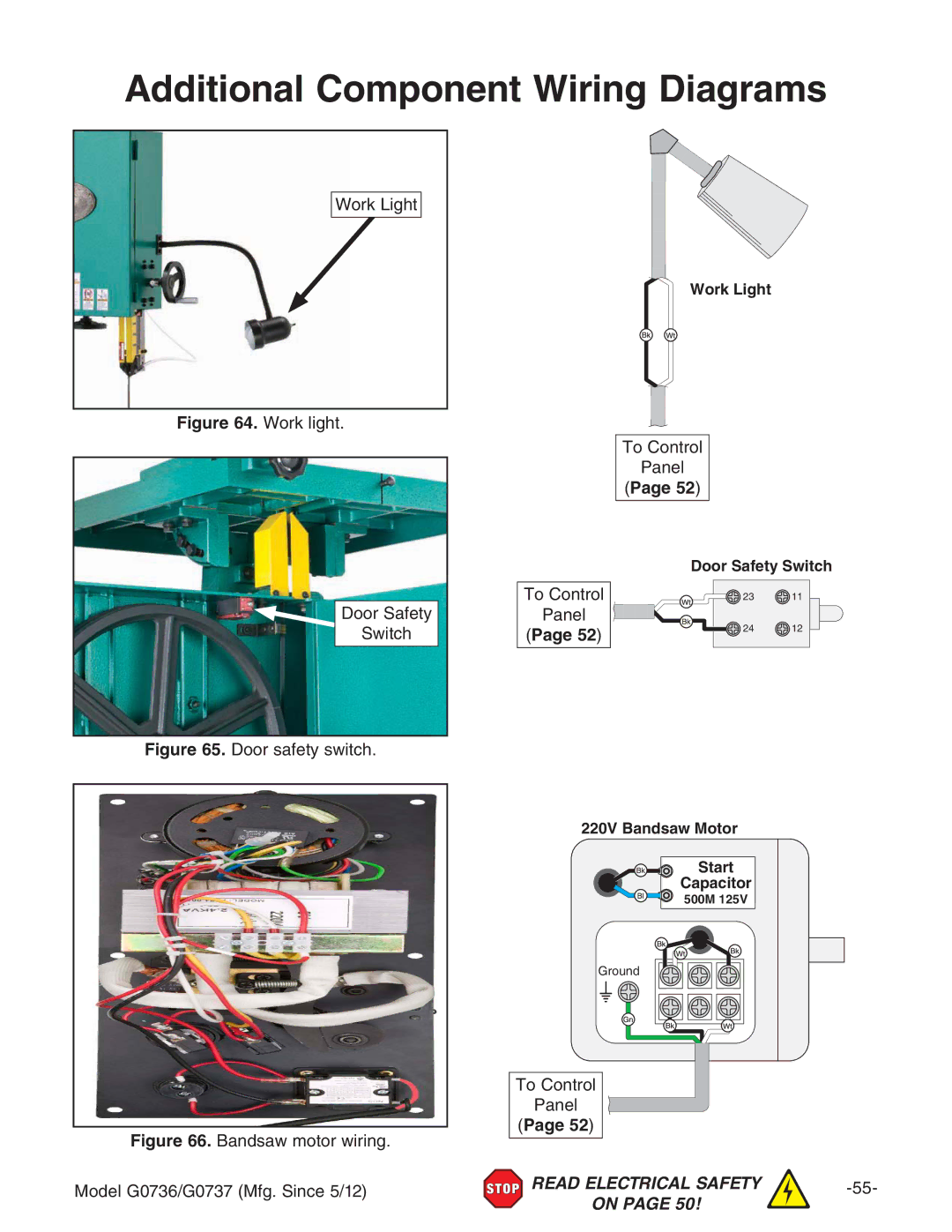 Grizzly G0736 owner manual Additional Component Wiring Diagrams, Id8dcigda EVcZa 