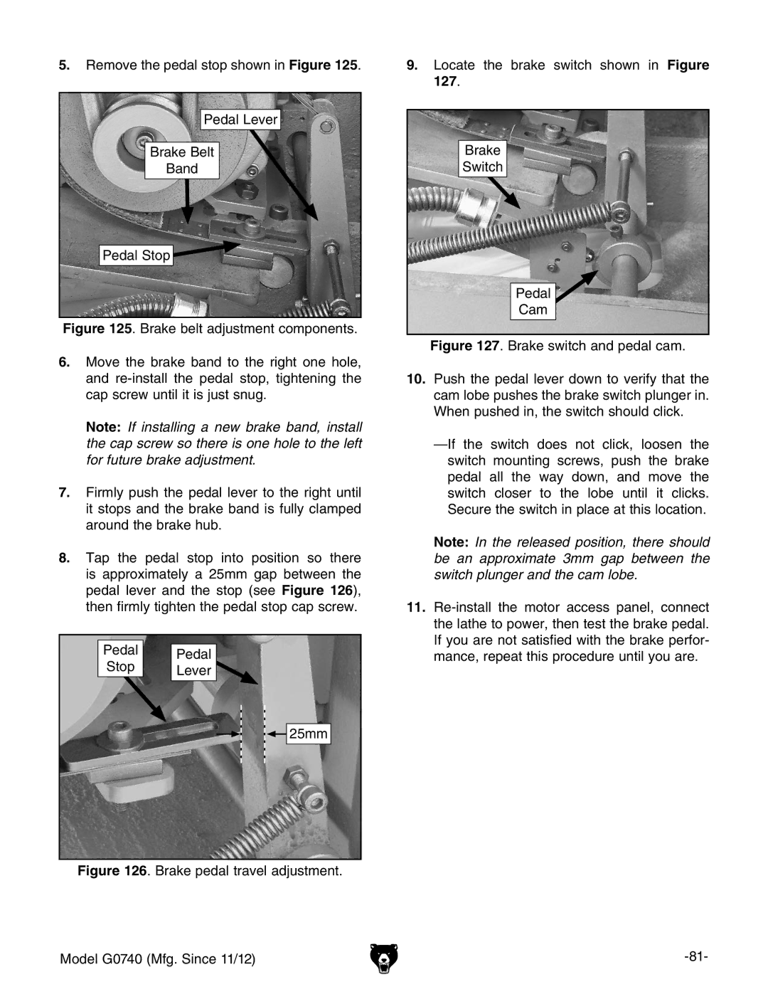 Grizzly G0740 owner manual 