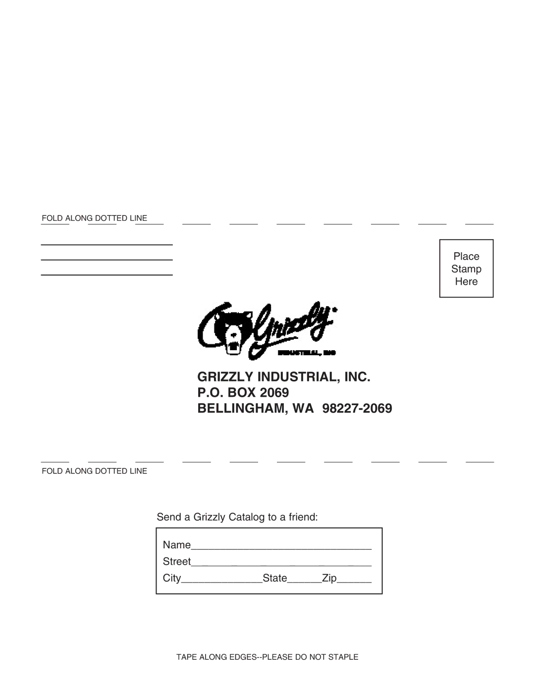 Grizzly G1011Z instruction manual Grizzly INDUSTRIAL, INC 