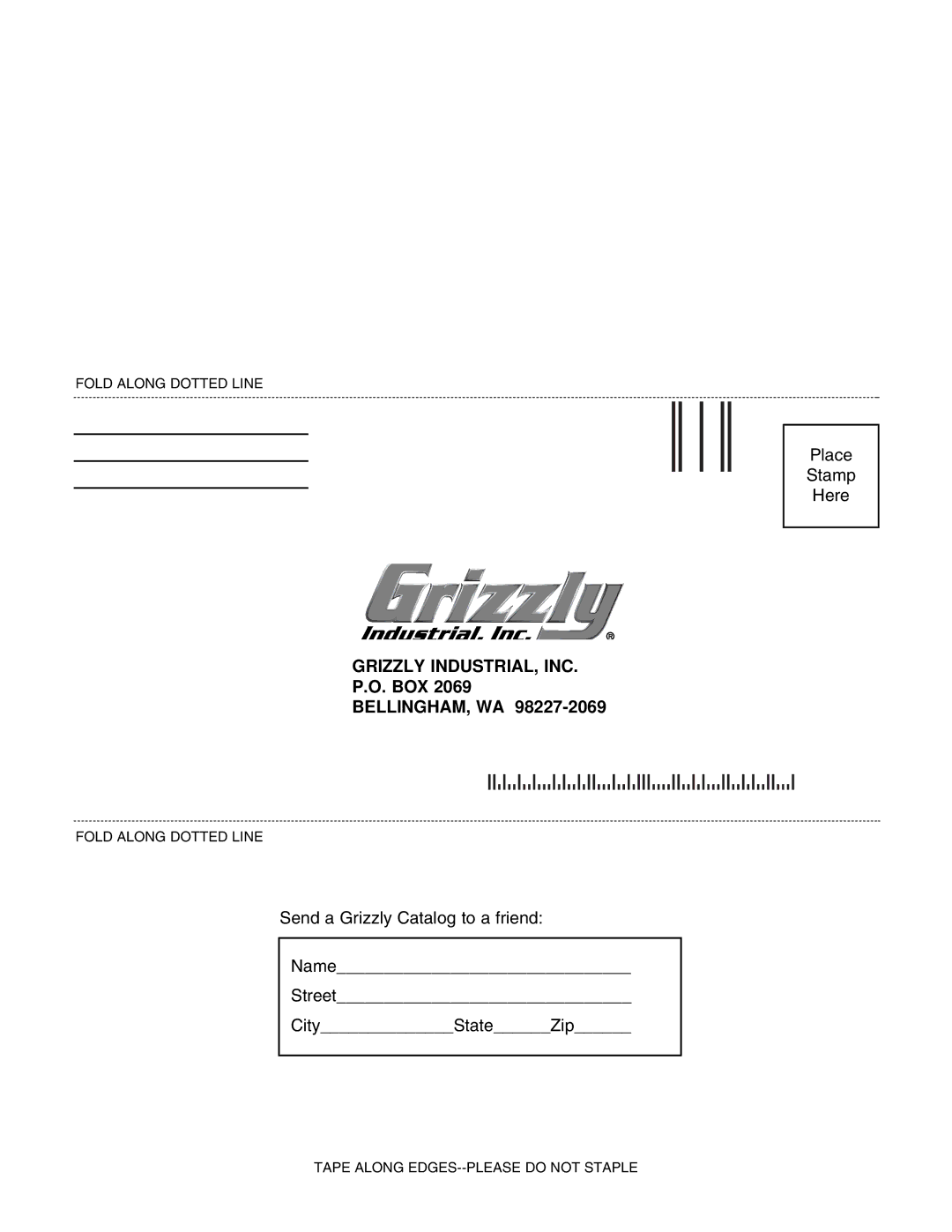 Grizzly G1019Z instruction manual Grizzly INDUSTRIAL, INC 