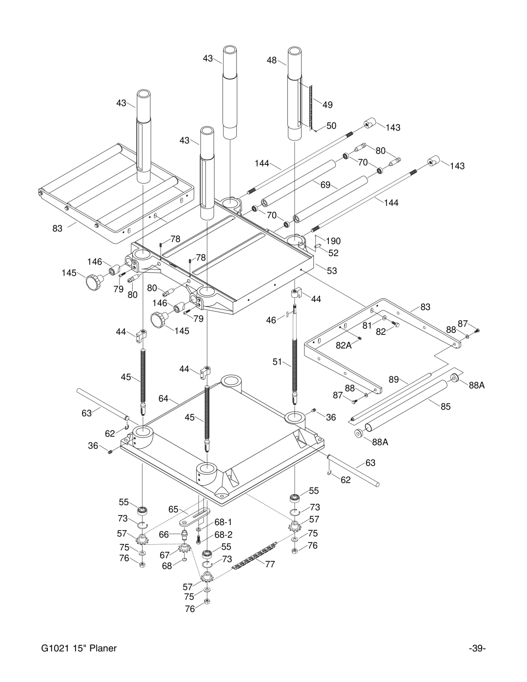 Grizzly G1021 instruction manual 145 79 80 146 