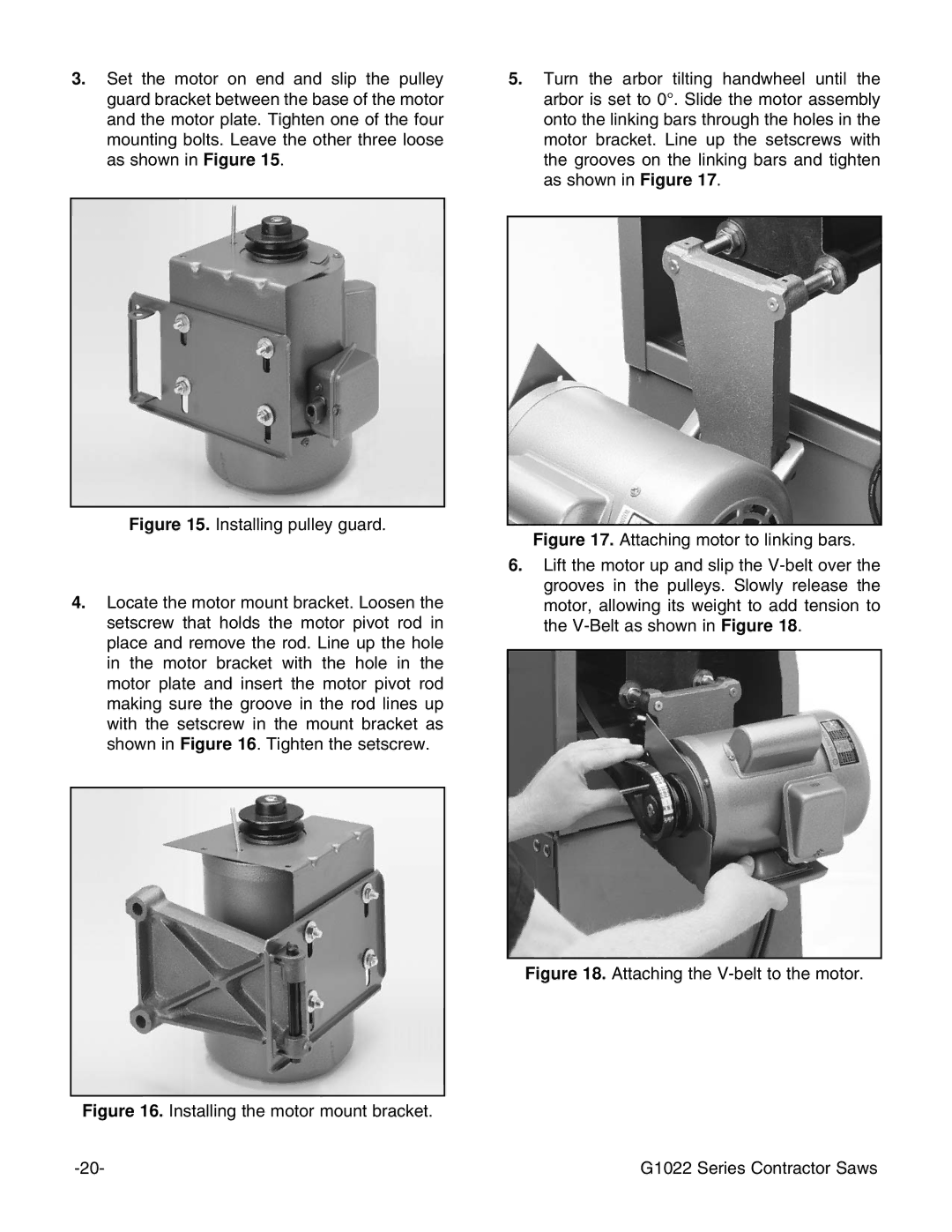 Grizzly G1022PRO instruction manual 