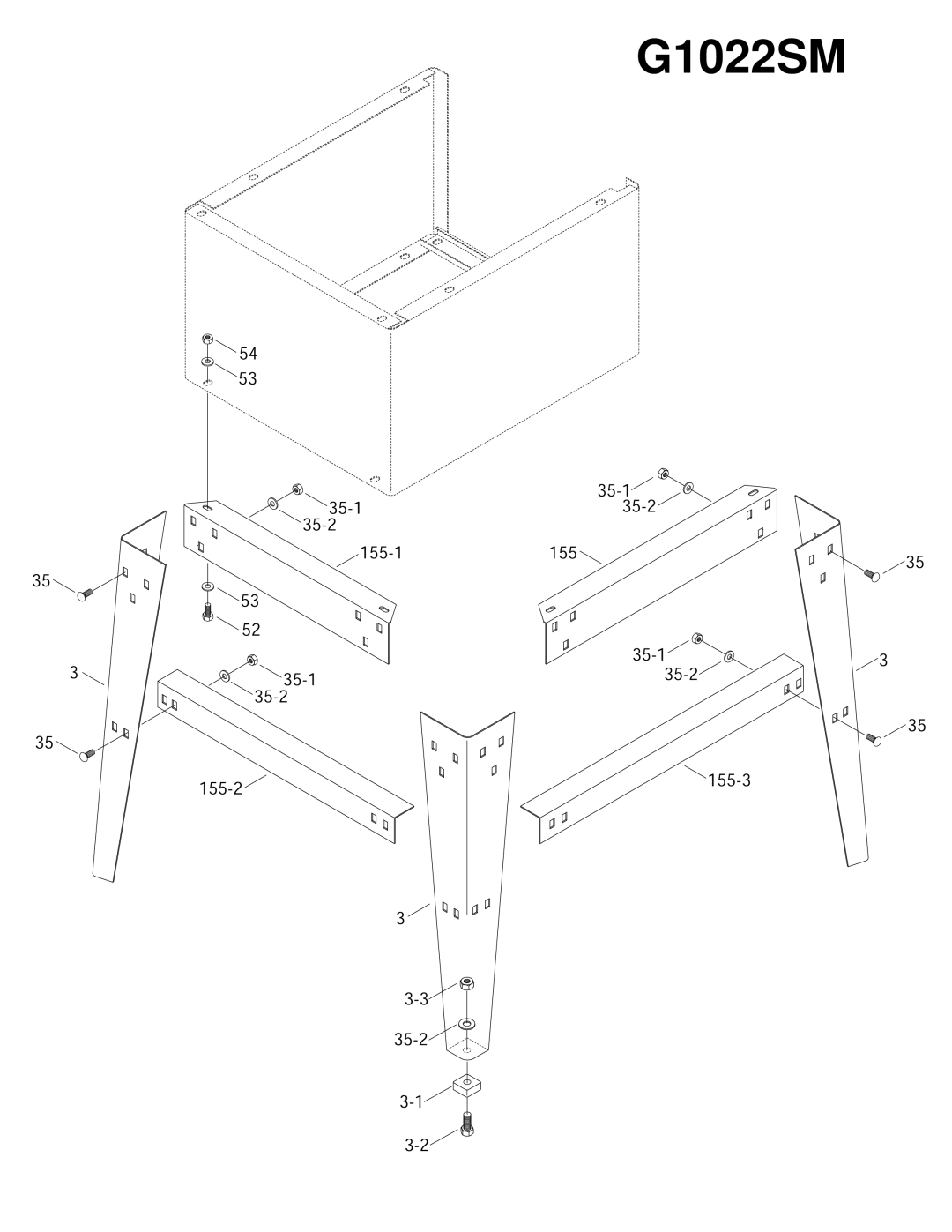 Grizzly G1022SM instruction manual 