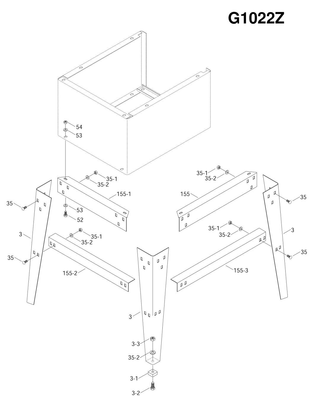 Grizzly G1022ZFX instruction manual 