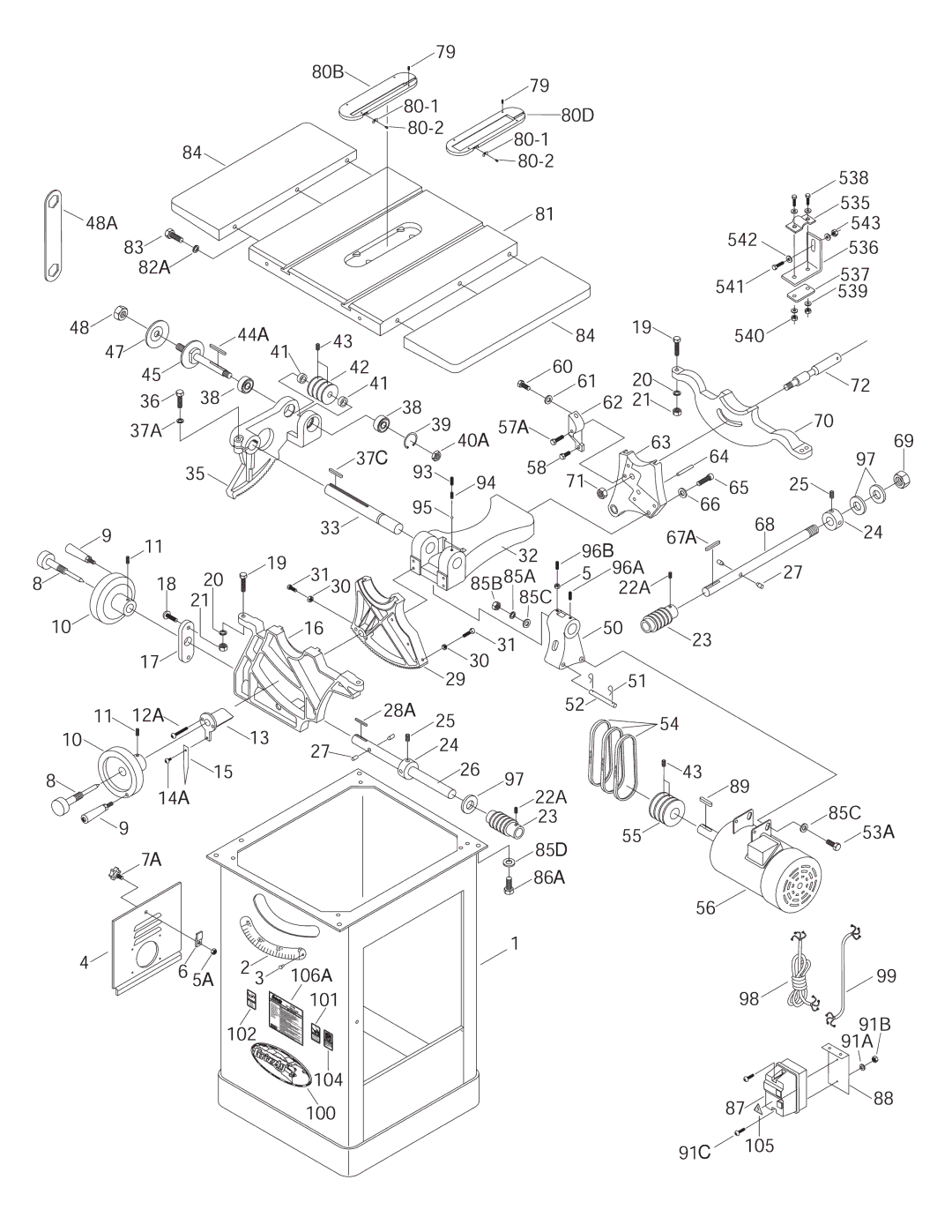 Grizzly G1023S instruction manual 