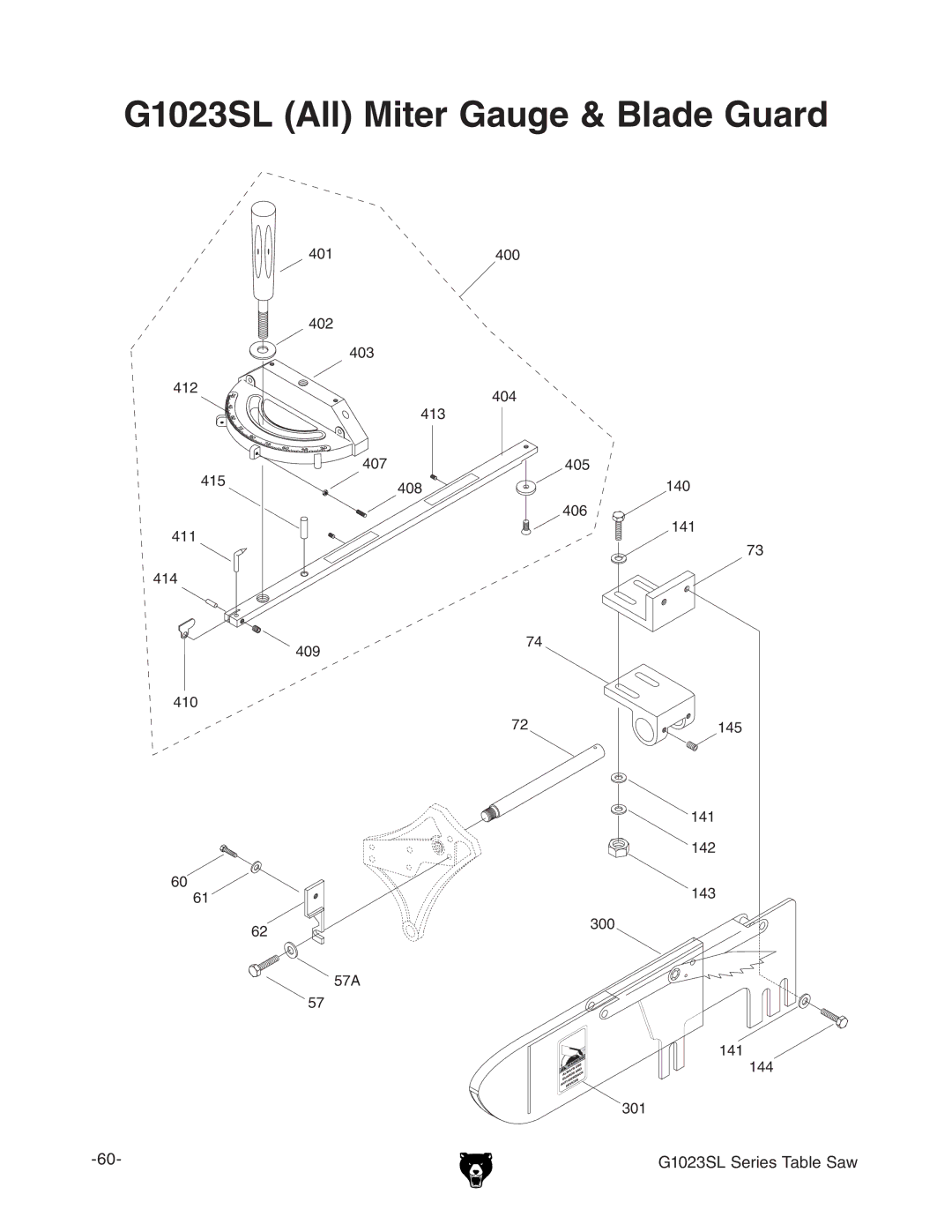 Grizzly G1023SLWX3 manual 3,!LL -ITERRAUGEELADE Uard 