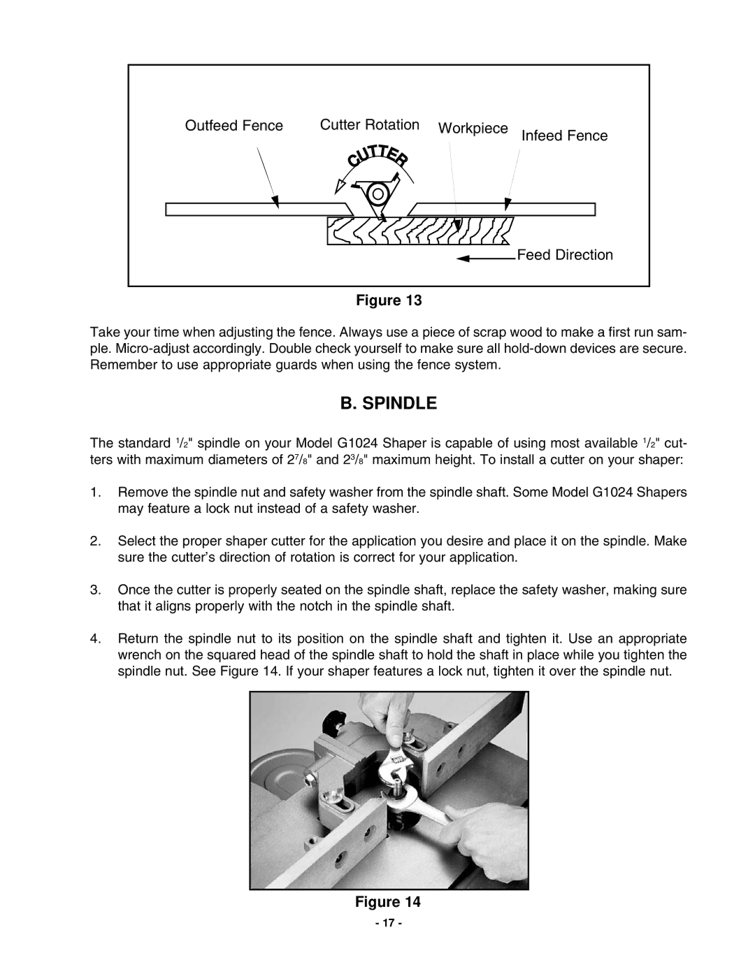 Grizzly G1024 instruction manual Spindle 