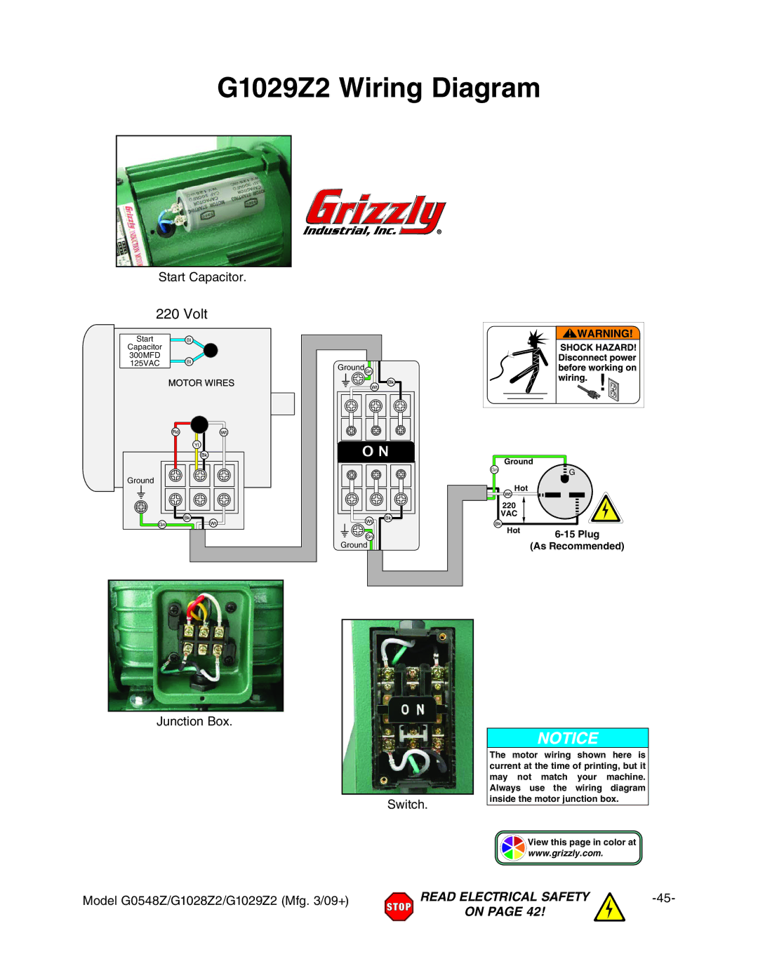 Grizzly G0548Z, G1028Z2 owner manual G1029Z2 Wiring Diagram, ?jcXidc7dm# HliX# 