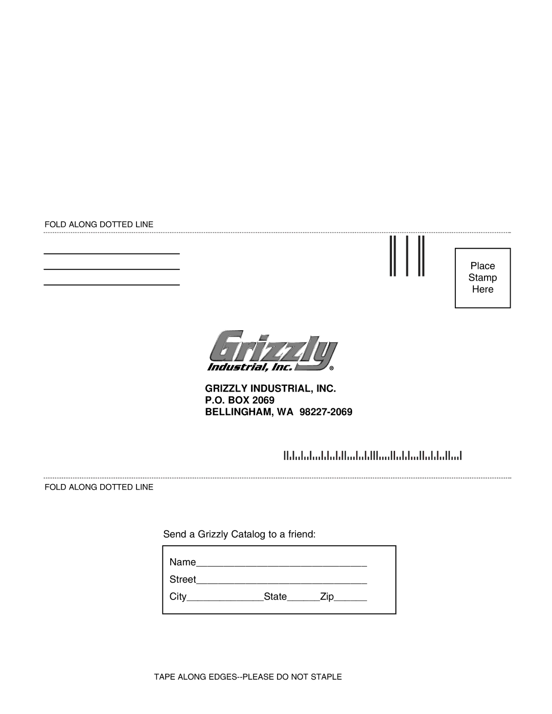 Grizzly G1028Z/G1029 instruction manual Grizzly INDUSTRIAL, INC 