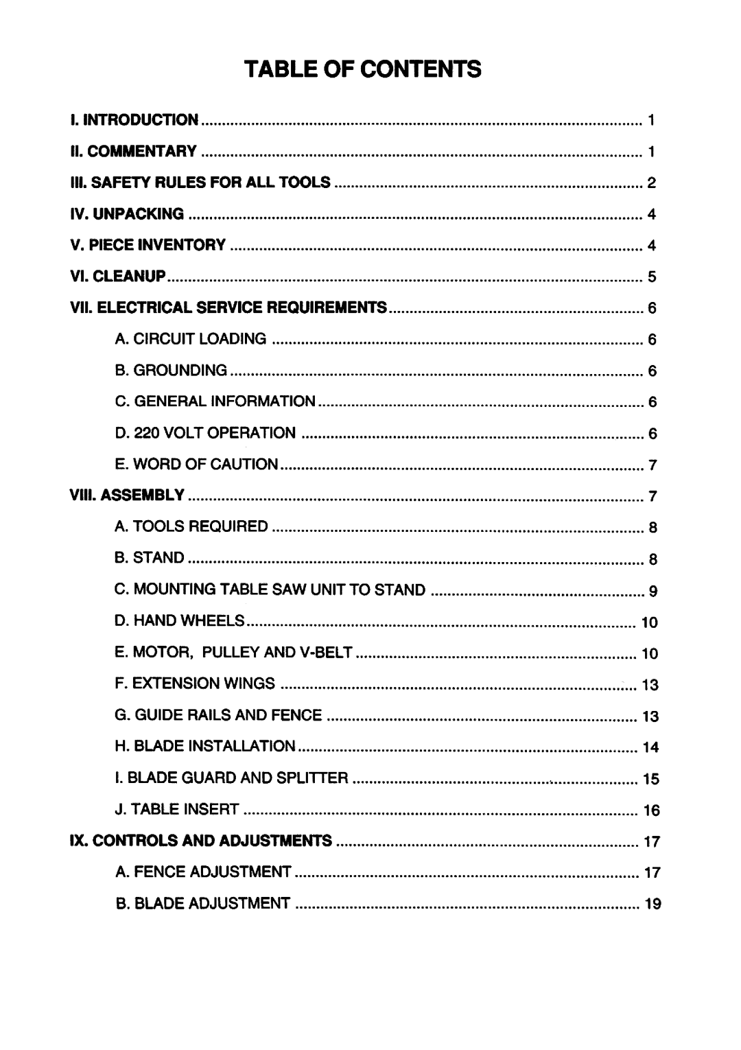 Grizzly G1059 manual 