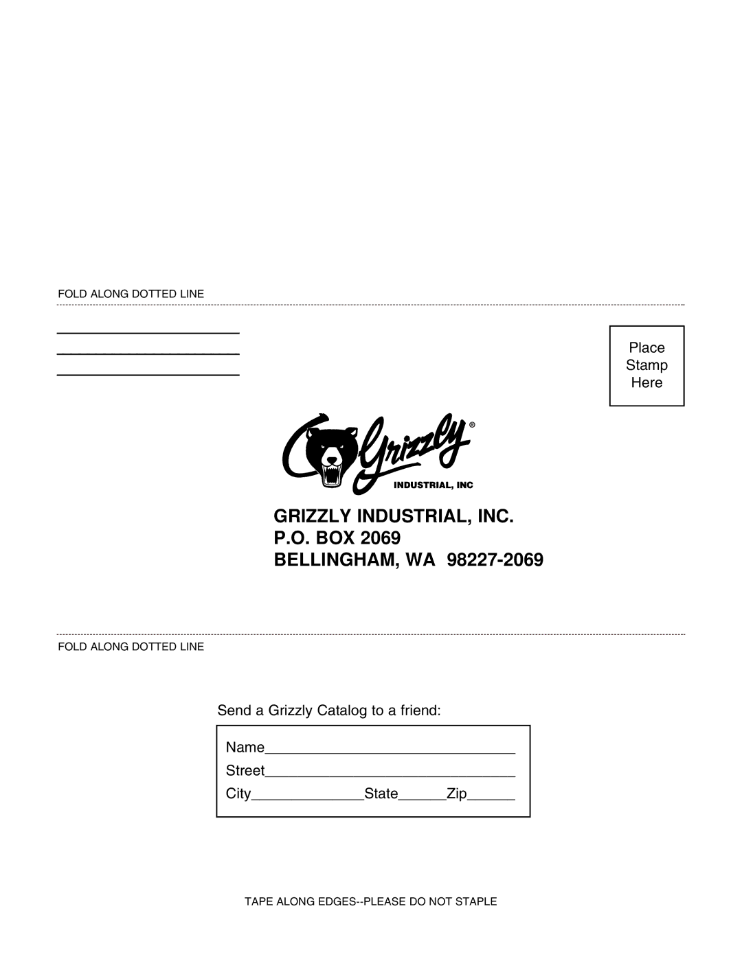 Grizzly G1067Z instruction manual Grizzly INDUSTRIAL, INC 