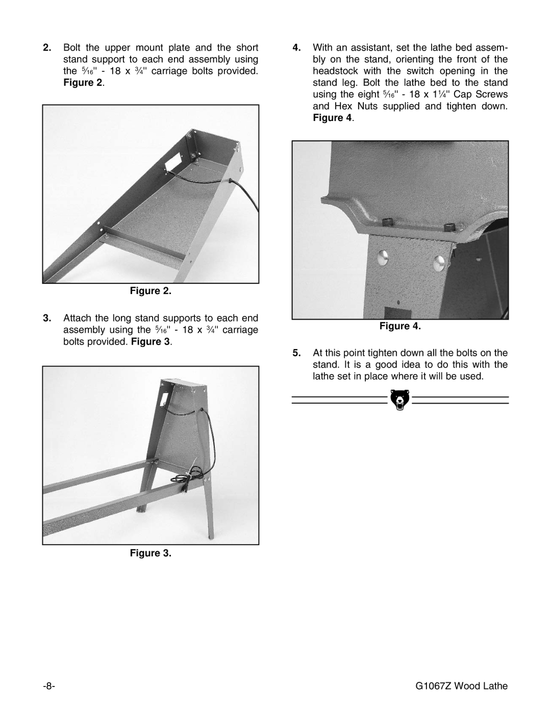 Grizzly G1067Z instruction manual 