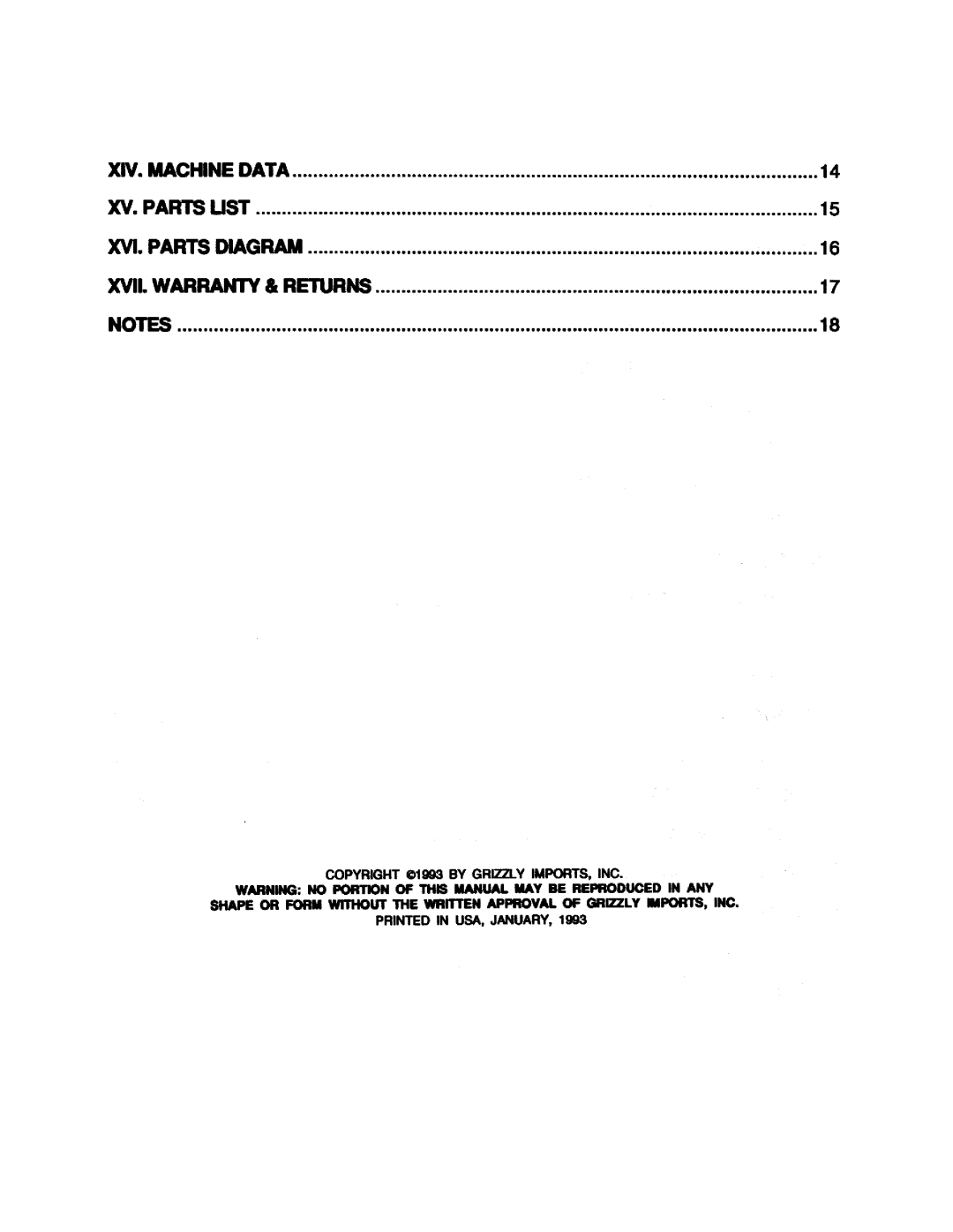 Grizzly G1072 manual 