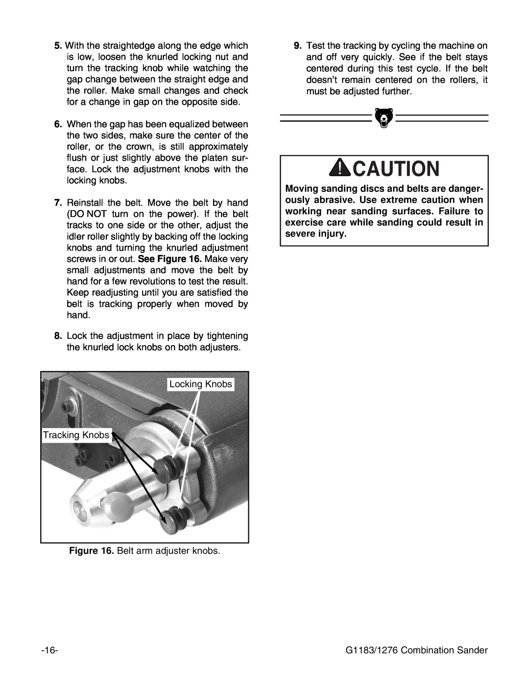 Grizzly G1183, G1276 instruction manual 
