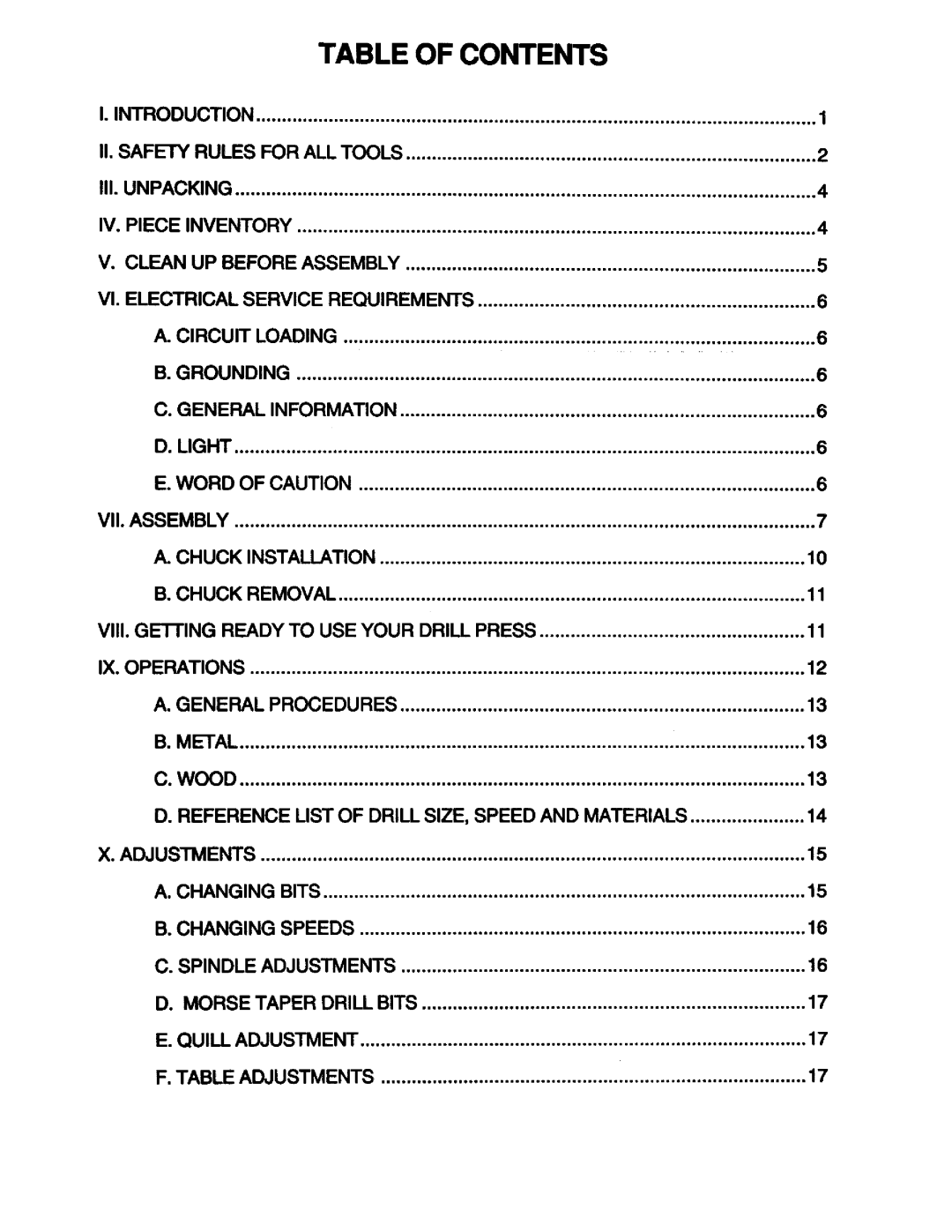 Grizzly G1201 manual 