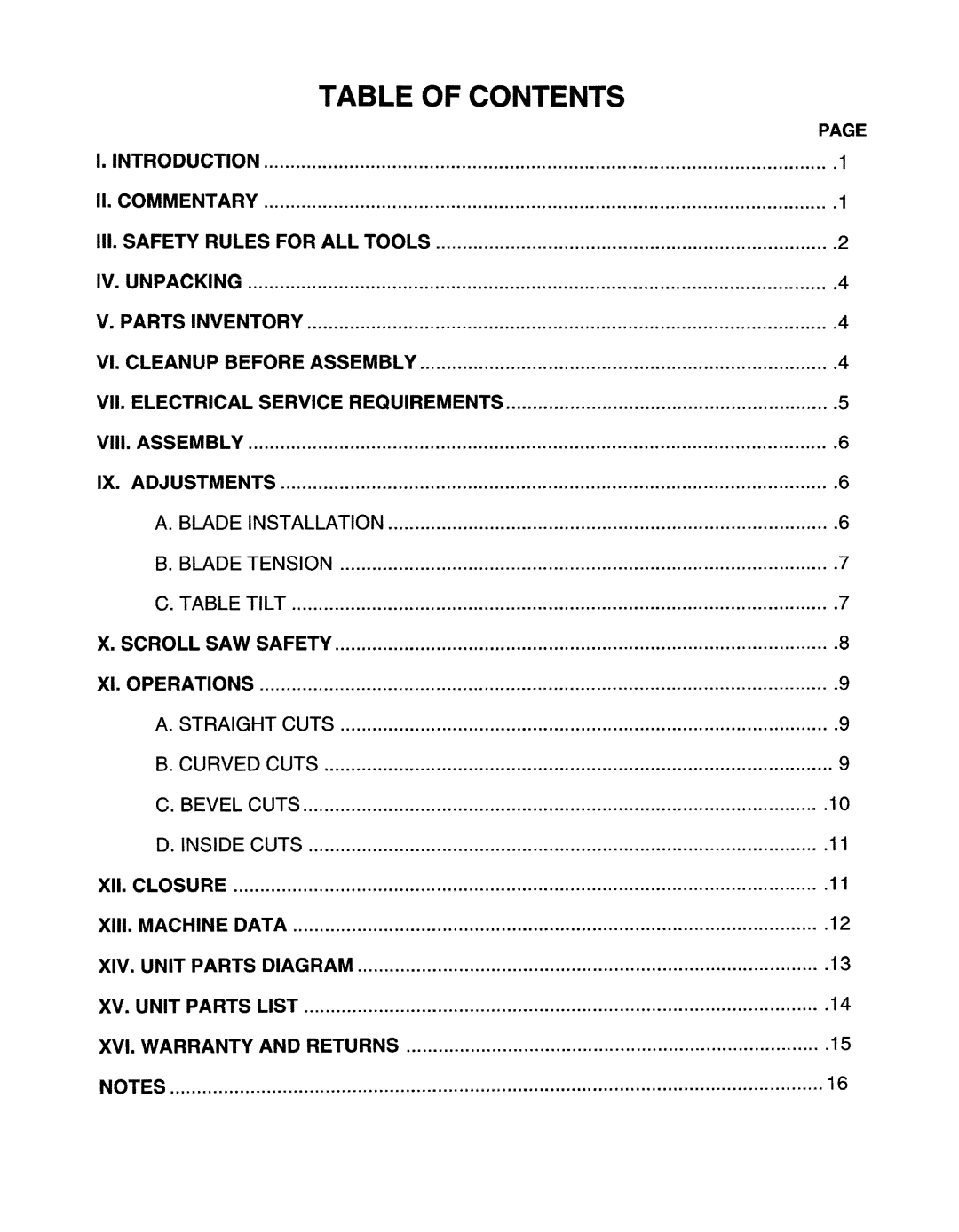 Grizzly G1572 manual 