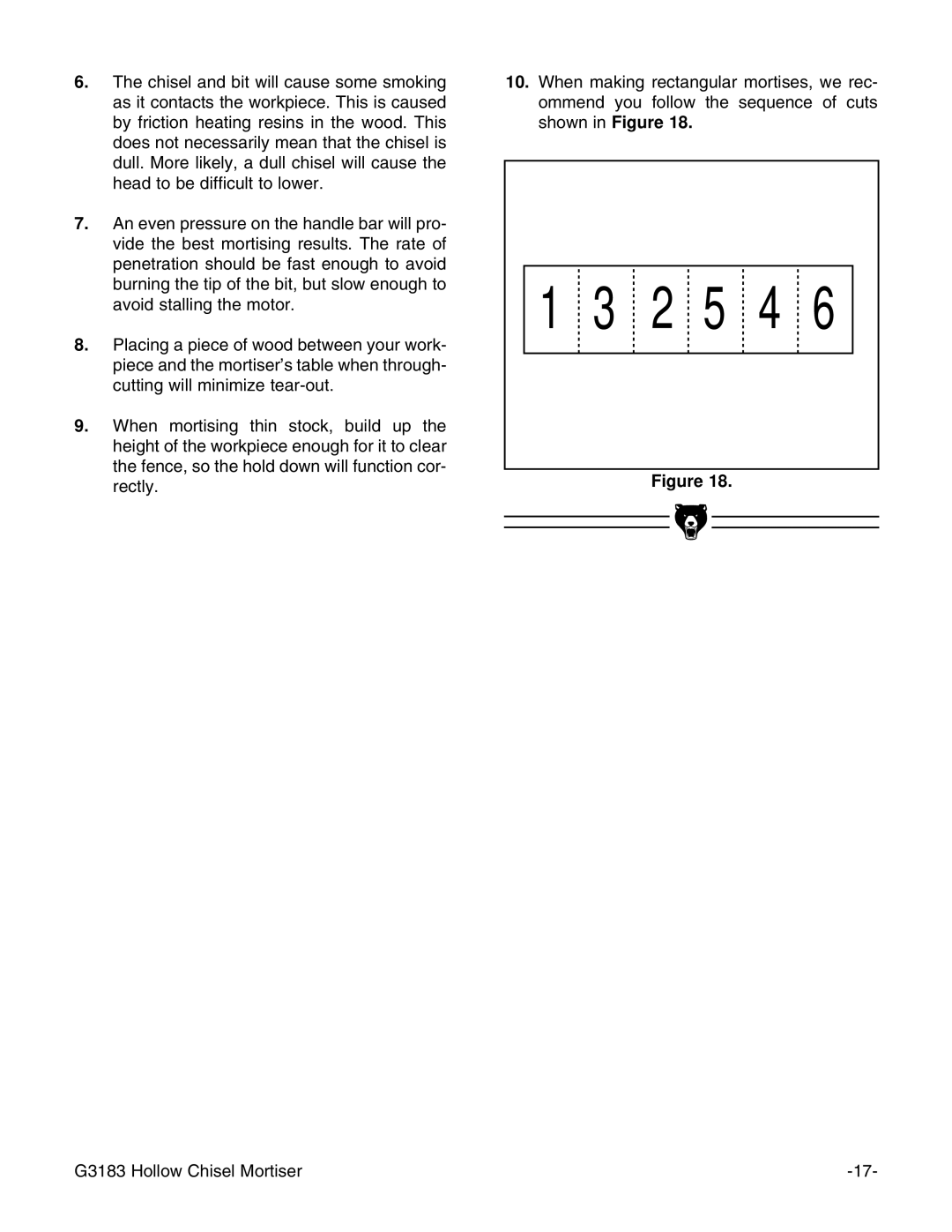 Grizzly G3183 instruction manual 2 5 4 