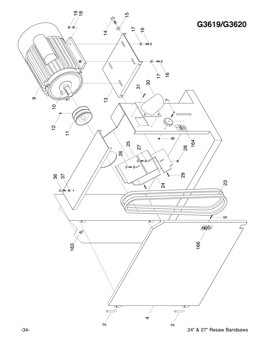 Grizzly instruction manual G3619/G3620 