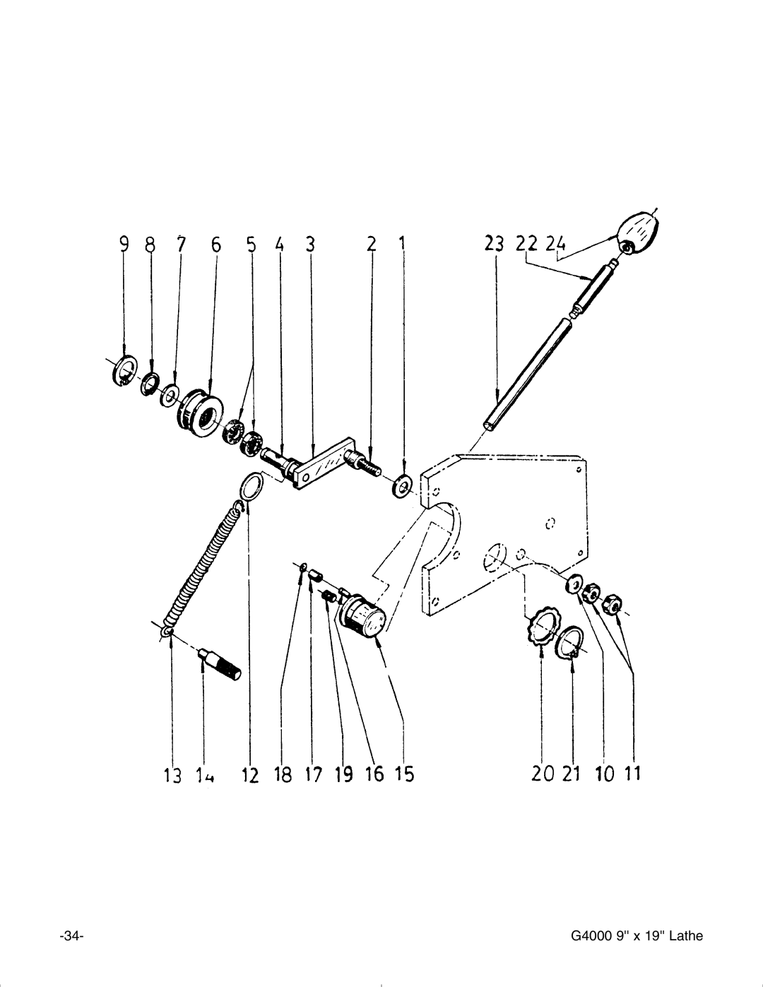 Grizzly manual G4000 9 x 19 Lathe 