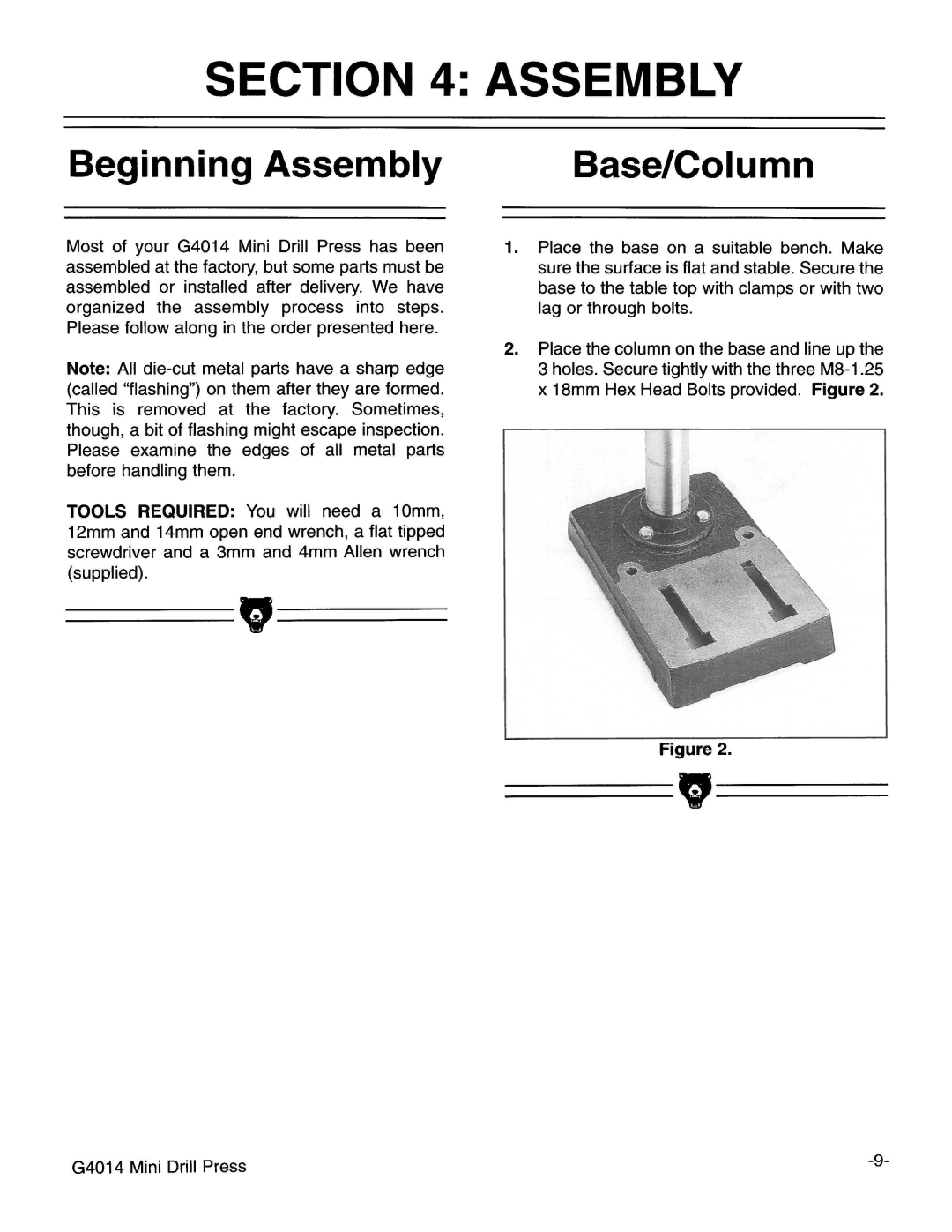 Grizzly G4014 manual 