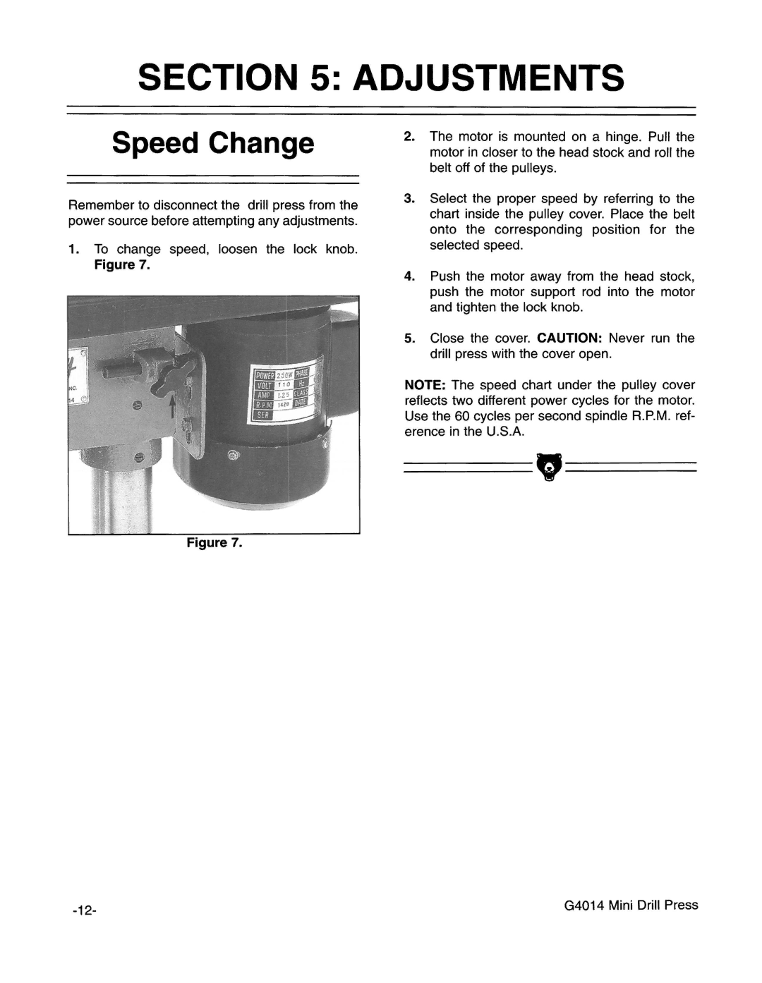 Grizzly G4014 manual 