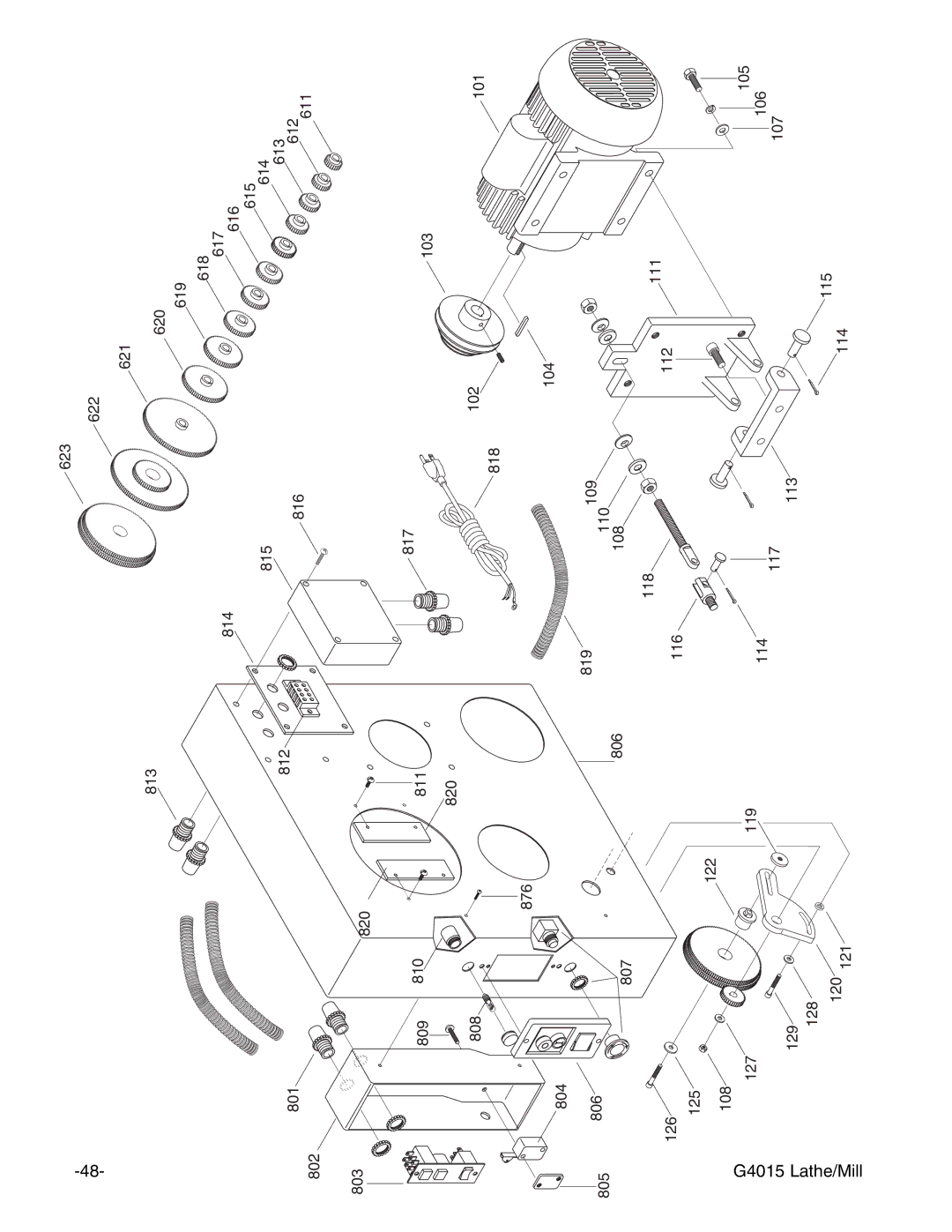 Grizzly G4015Z owner manual 127 119 