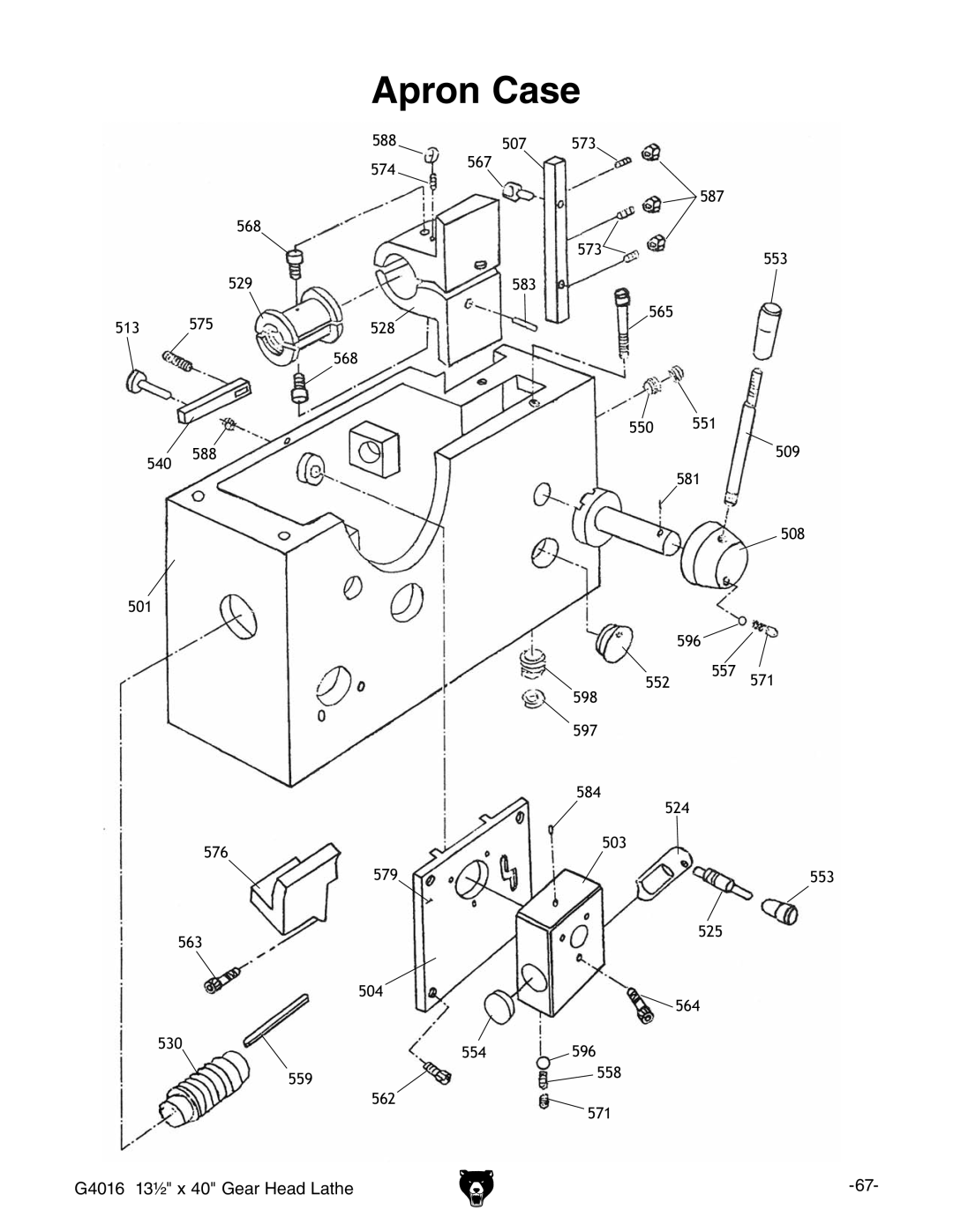 Grizzly G4016 manual Pron #ASE 