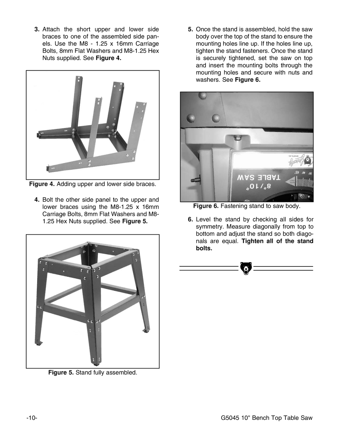 Grizzly G5045 instruction manual 