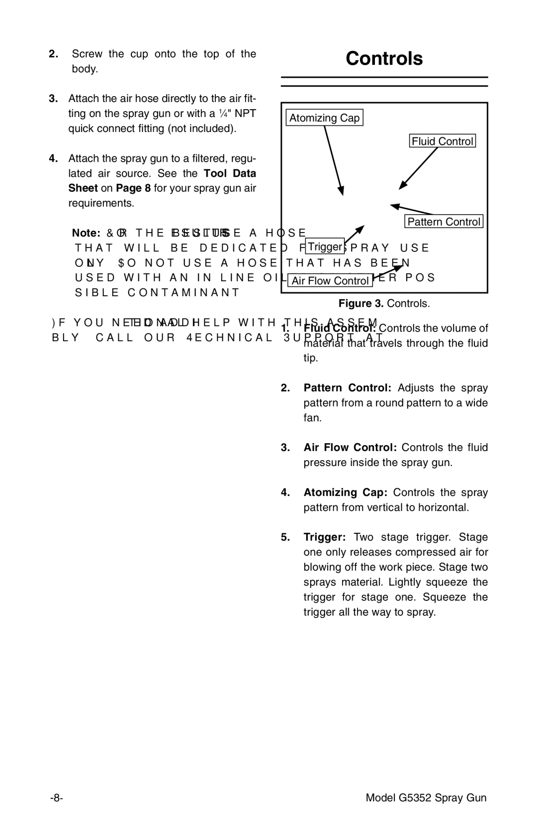 Grizzly G5352 instruction manual Controls 