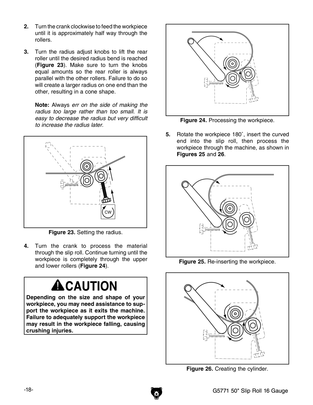 Grizzly G5771 owner manual Figures 25 