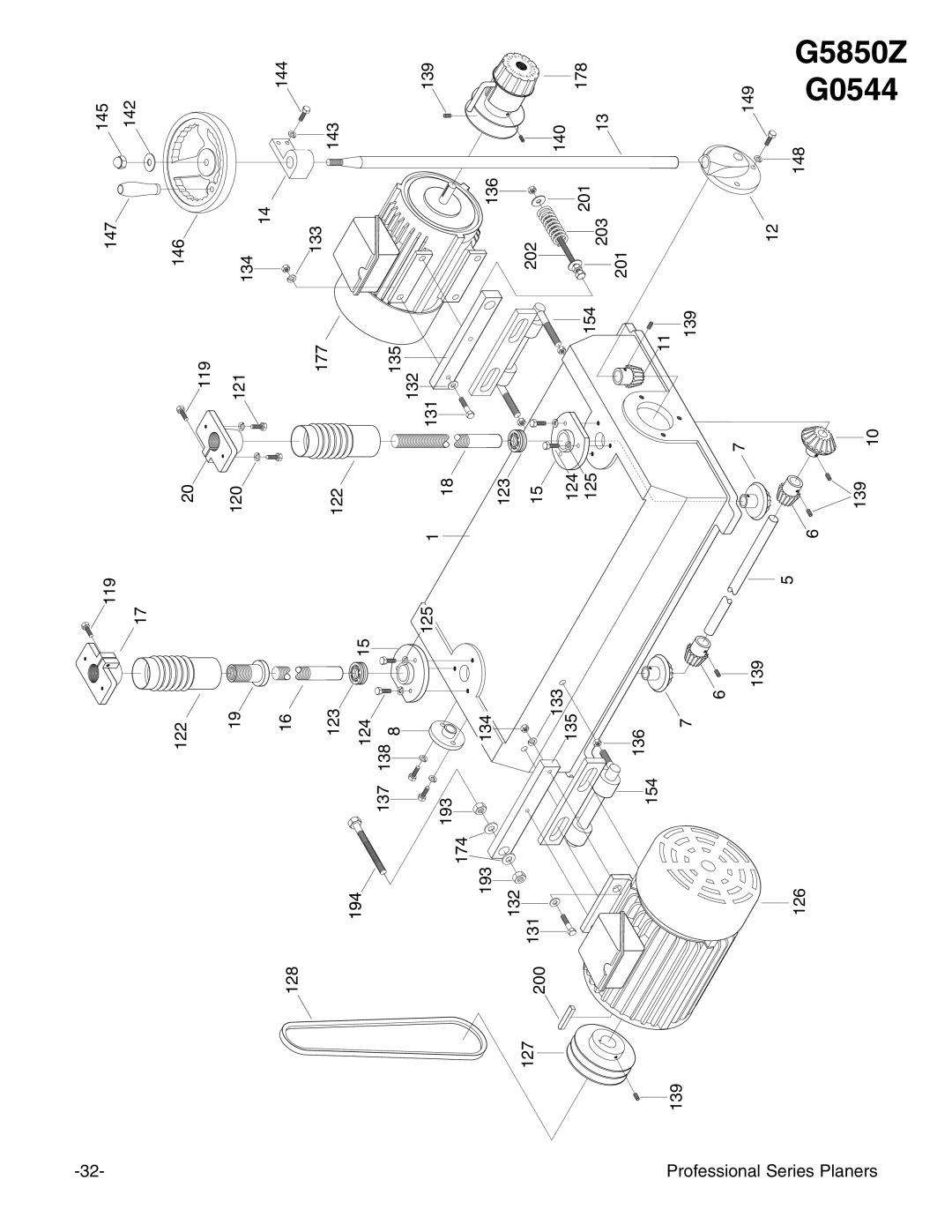 Grizzly G5850Z, G0544 manual  