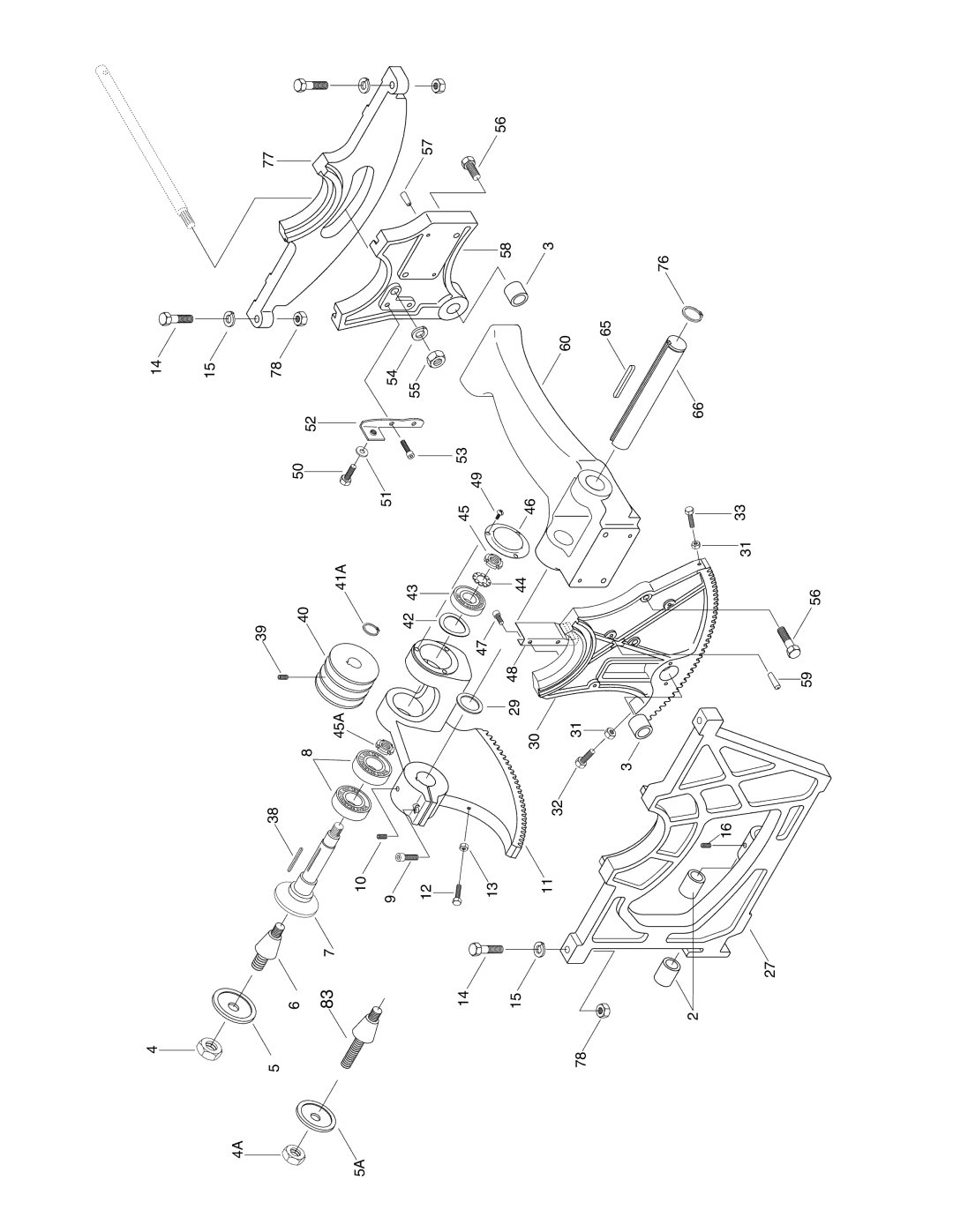 Grizzly G9957, G5959 instruction manual 45A 