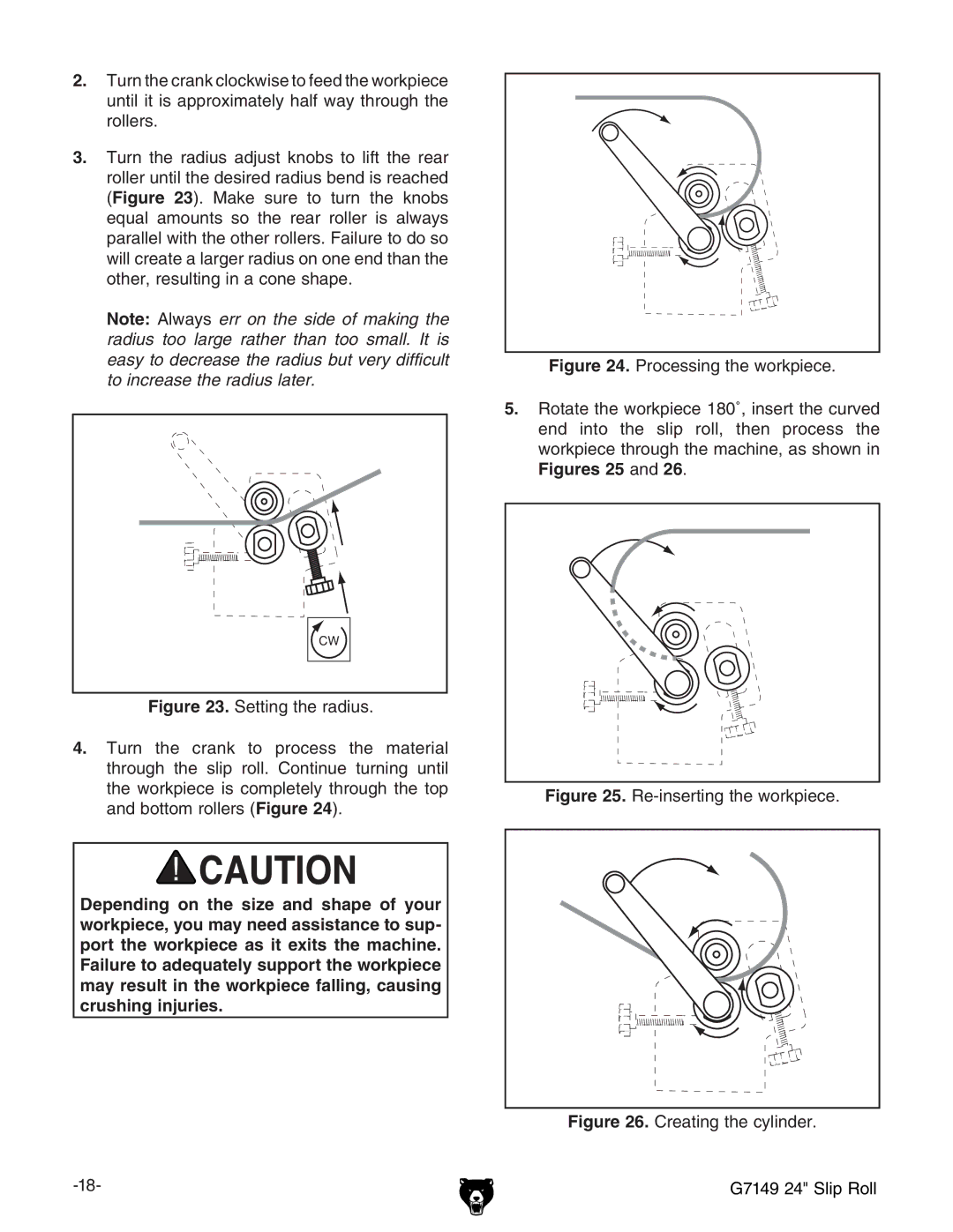 Grizzly G7149 owner manual Figures 25 VcY 26# 