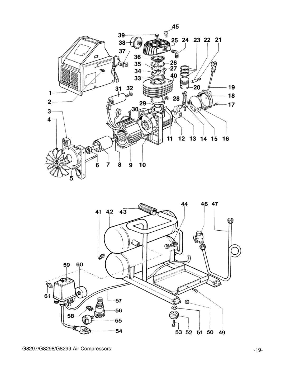 Grizzly instruction manual G8297/G8298/G8299 Air Compressors 