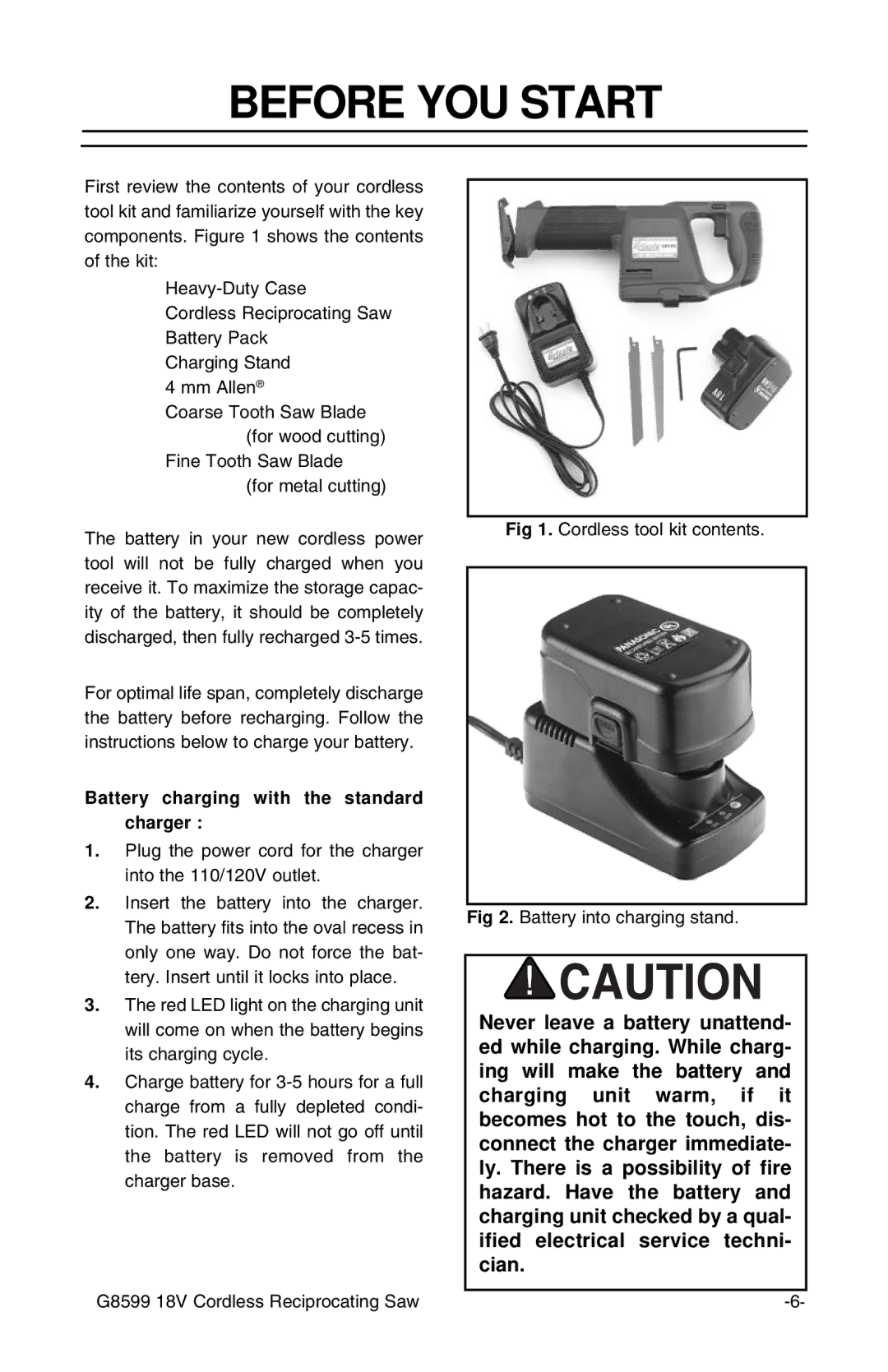 Grizzly G8599 instruction sheet Before YOU Start, Fine Tooth Saw Blade for metal cutting 