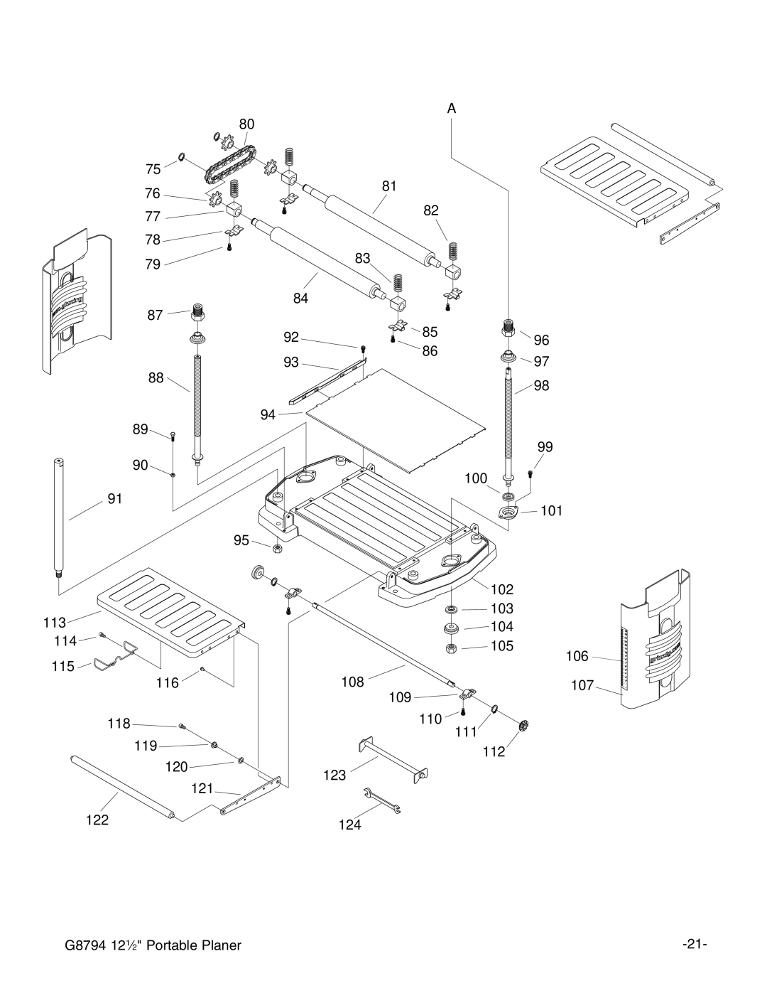 Grizzly G8794 instruction manual 16 15 14 13 12 11 10 9 8 7 6 5 