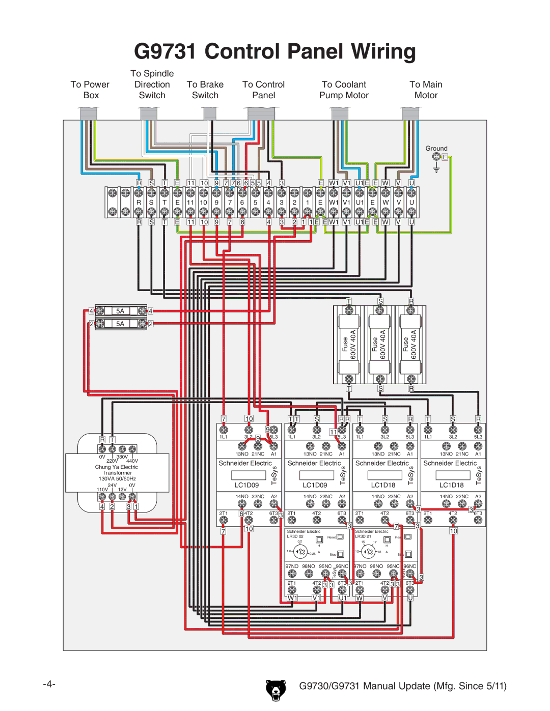 Grizzly G97030 owner manual G9731 Control Panel Wiring, + + J& L J& L K J JhZ 