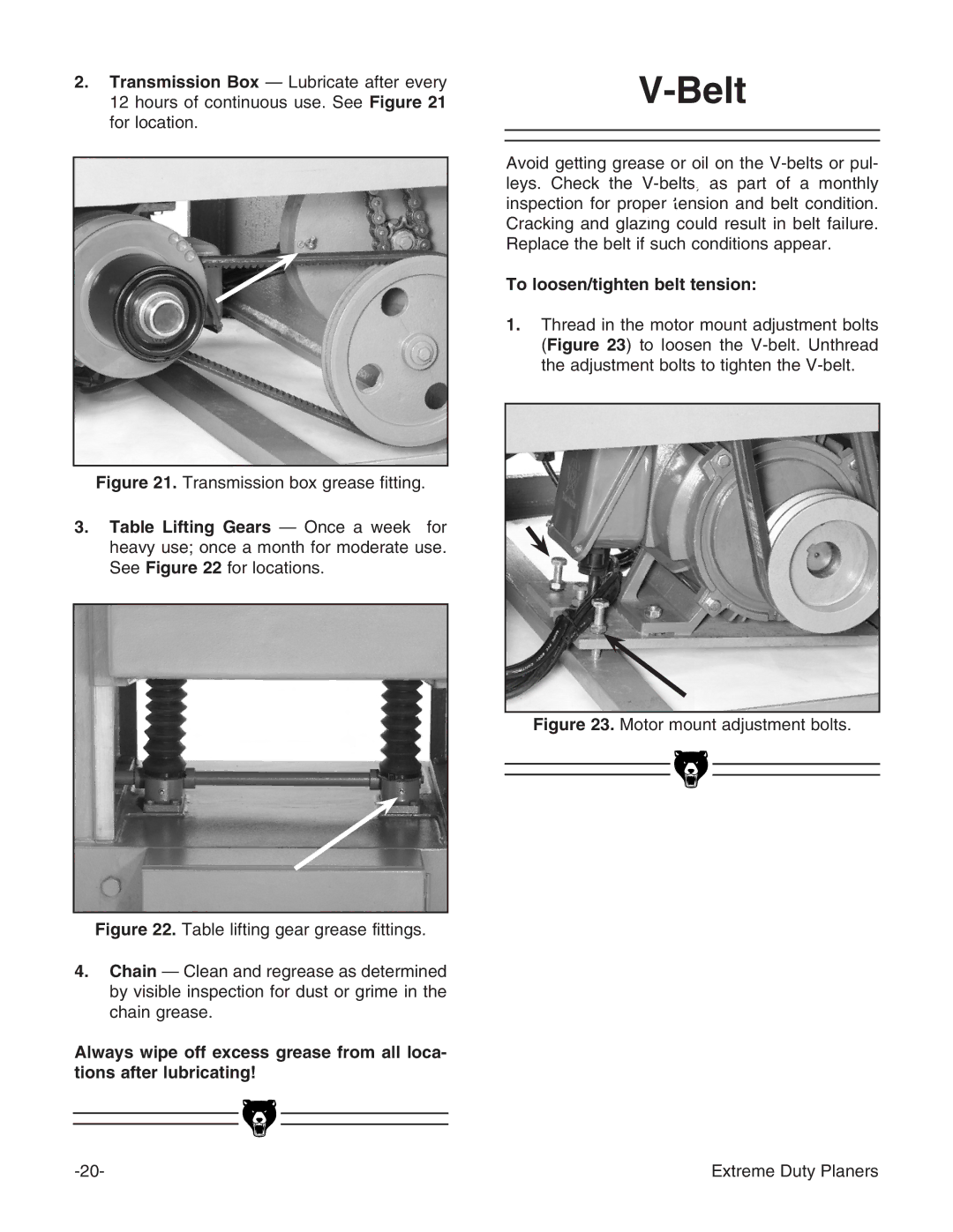 Grizzly G9740 instruction manual Belt, To loosen/tighten belt tension 