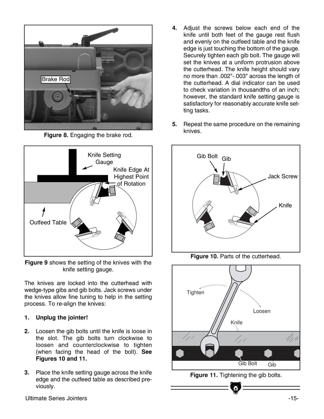 Grizzly G9859 instruction manual Figures 10 